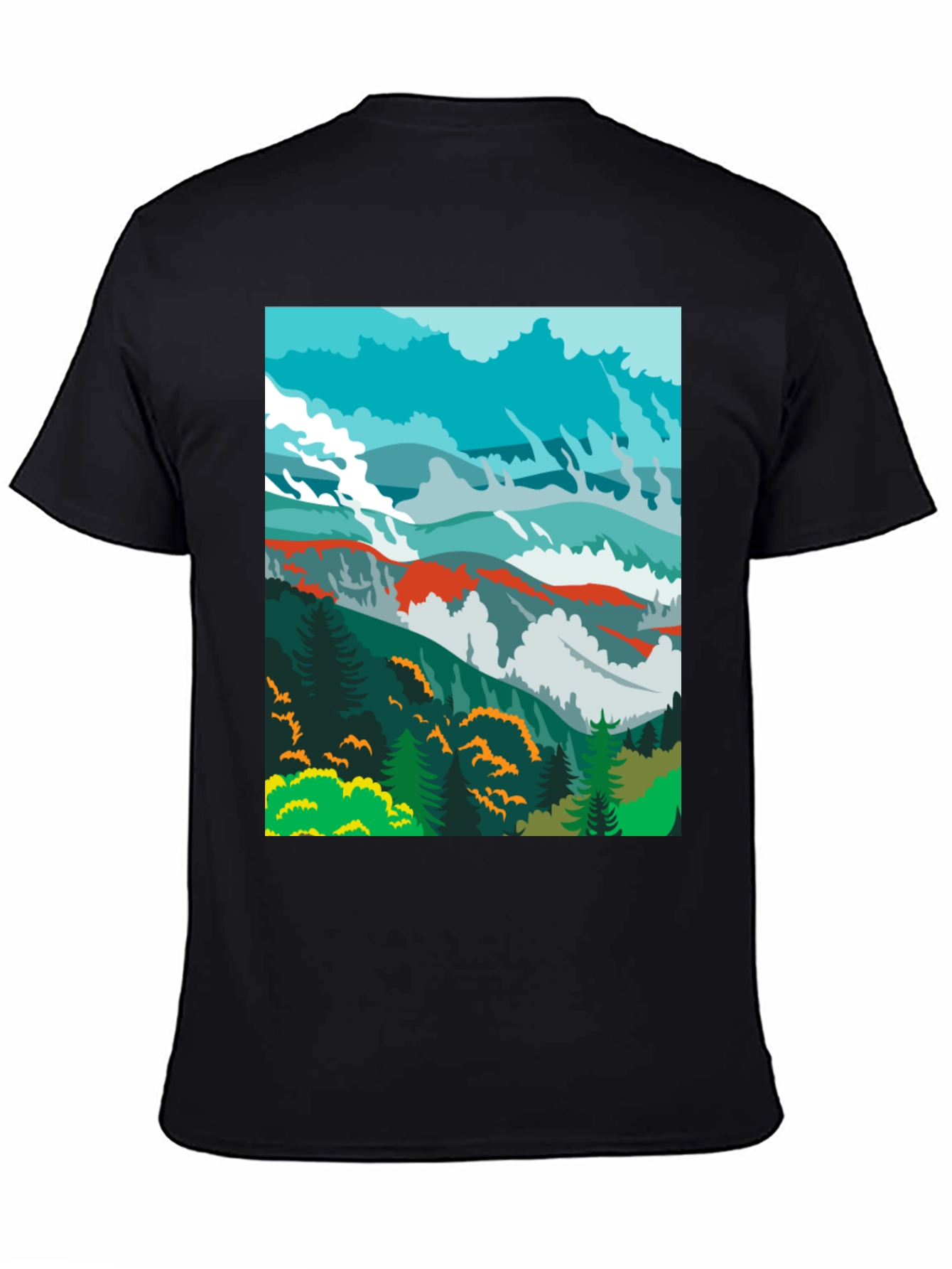 Mountain View Graphic Tee - Black