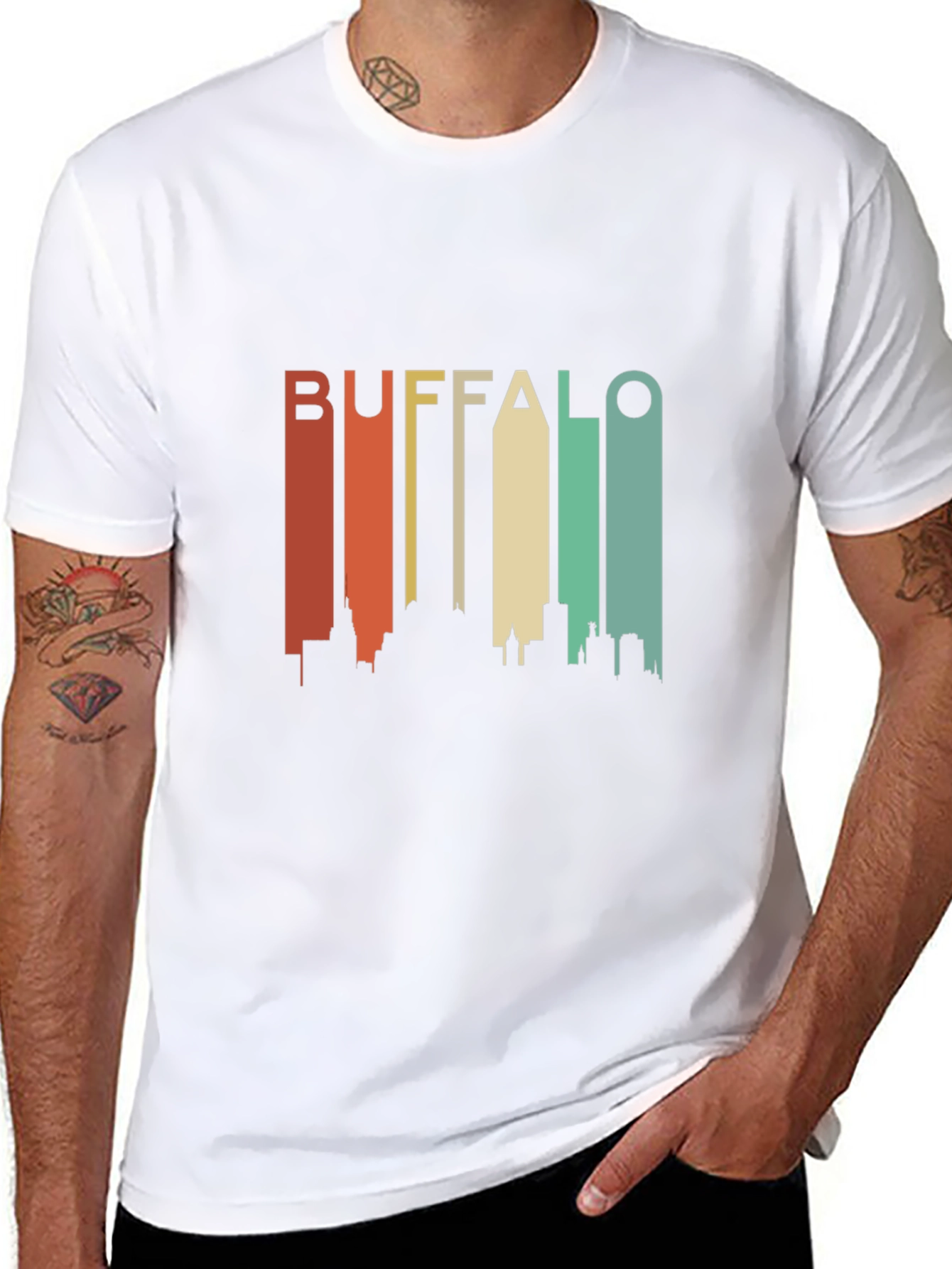 Buffalo Skyline Retro Graphic Tee
