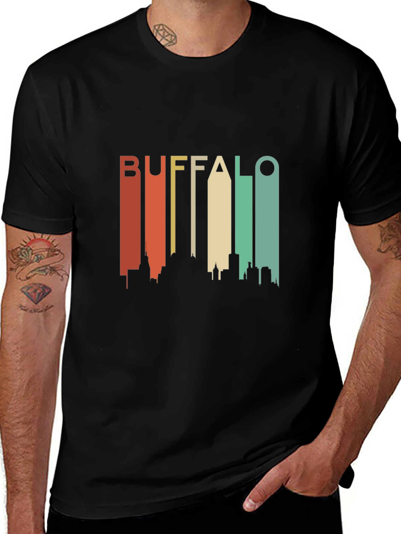 Buffalo Skyline Retro Graphic Tee
