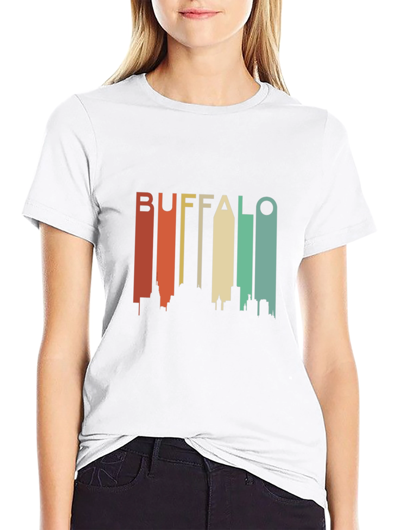 Buffalo Skyline Retro Graphic Tee
