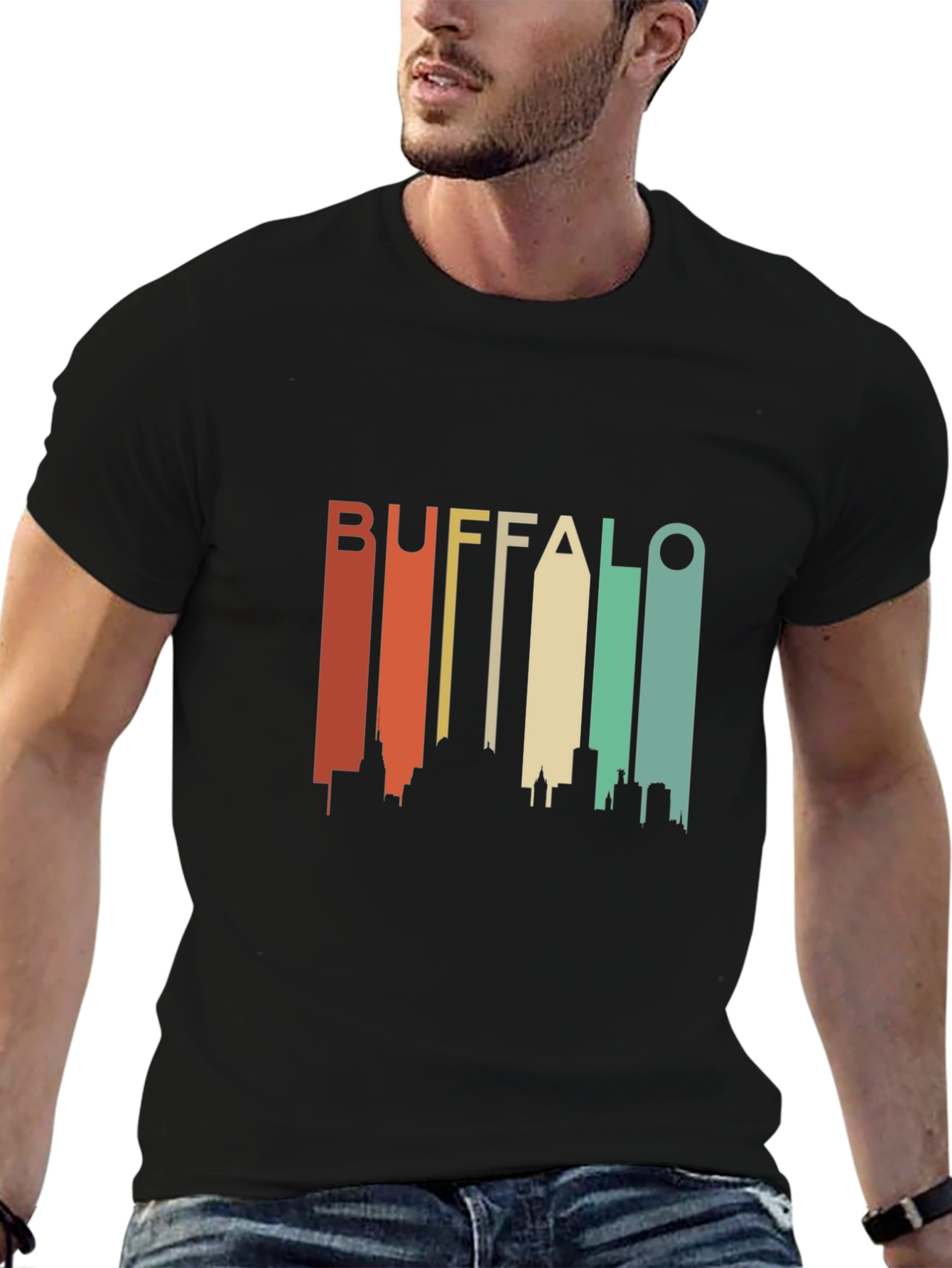 Buffalo Skyline Retro Graphic Tee
