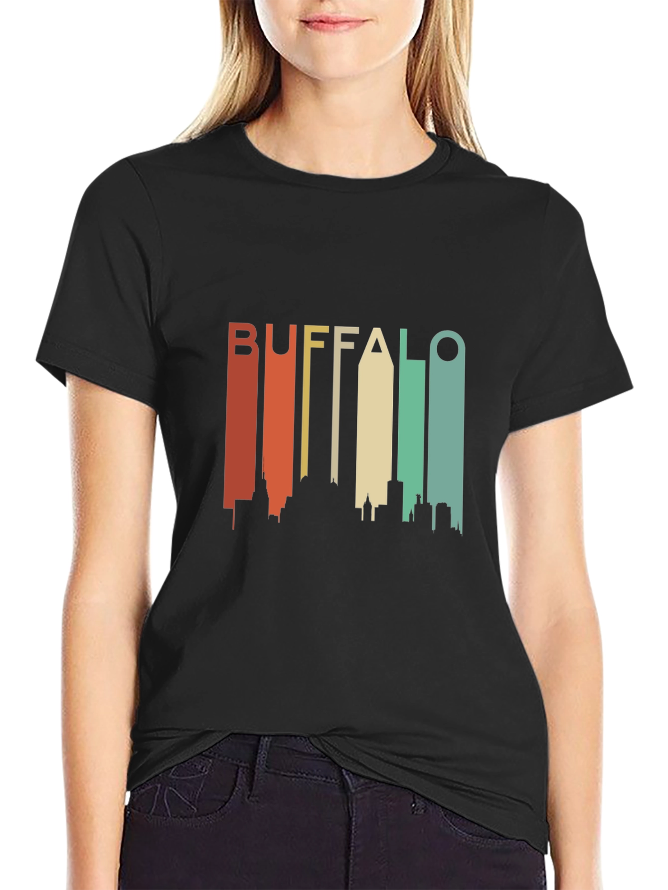Buffalo Skyline Retro Graphic Tee