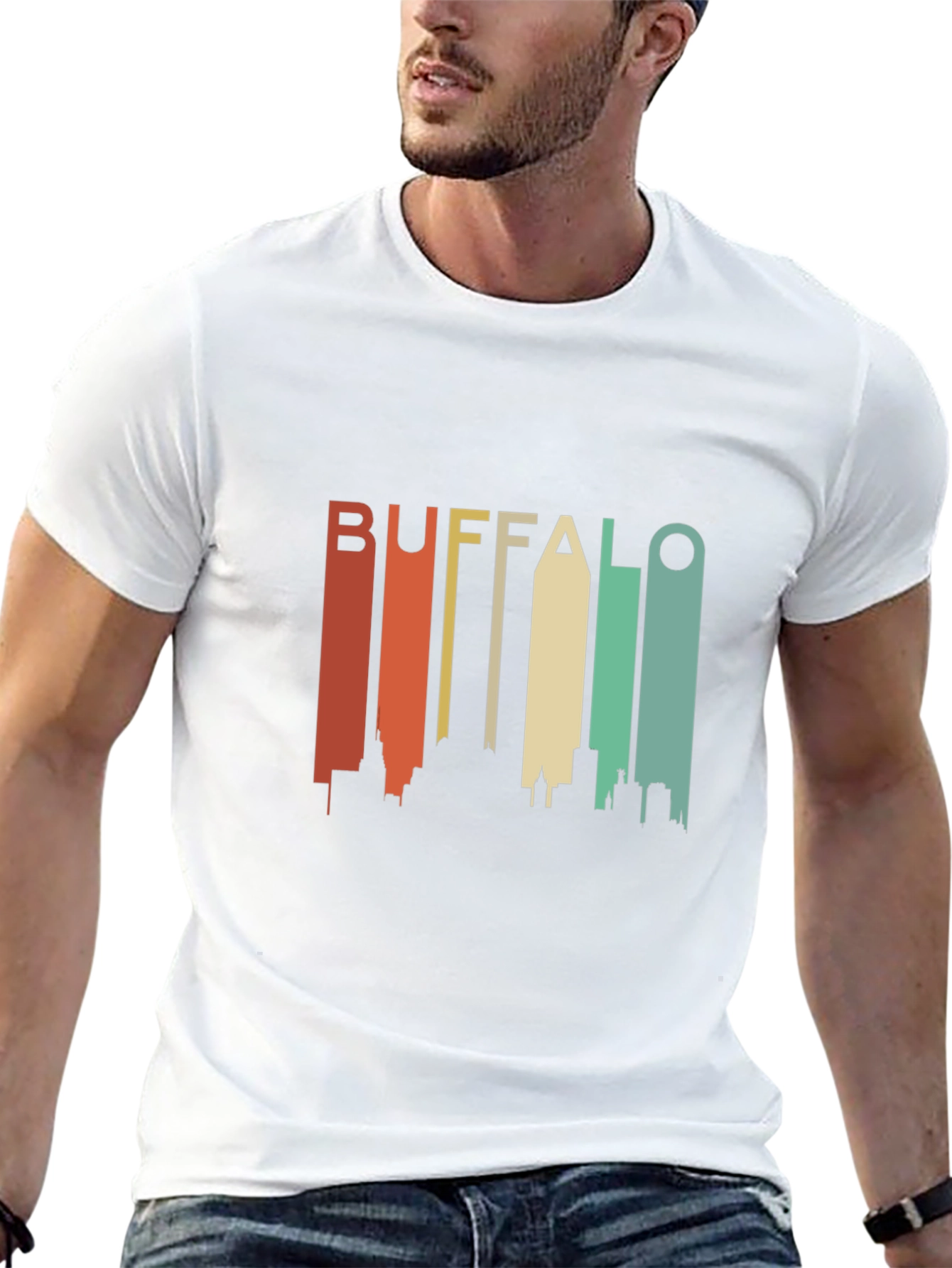 Buffalo Skyline Retro Graphic Tee