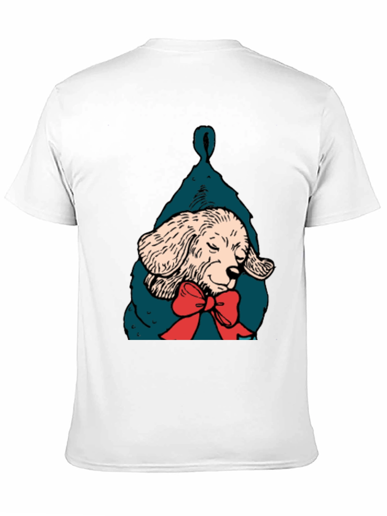 Dog in Stocking Graphic T-Shirt