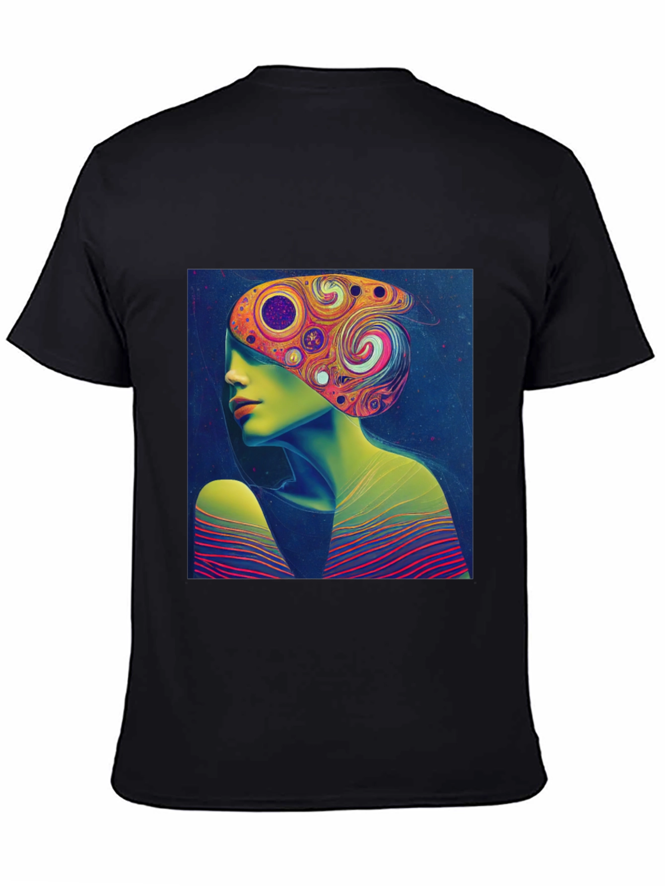 Abstract Art Tee - Psychedelic Woman Print