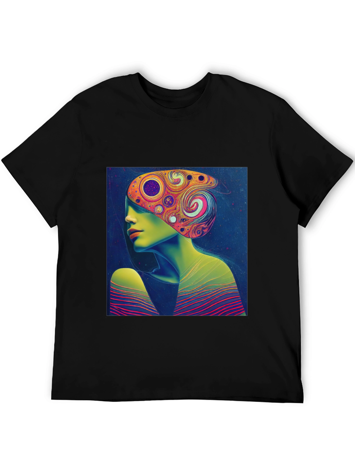 Abstract Art Tee - Psychedelic Woman Print