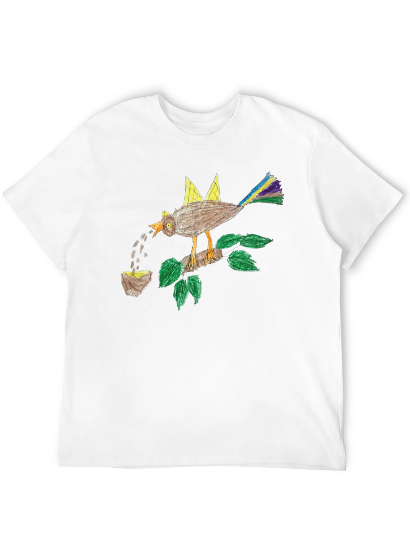 Bird with Crown Graphic T-Shirt