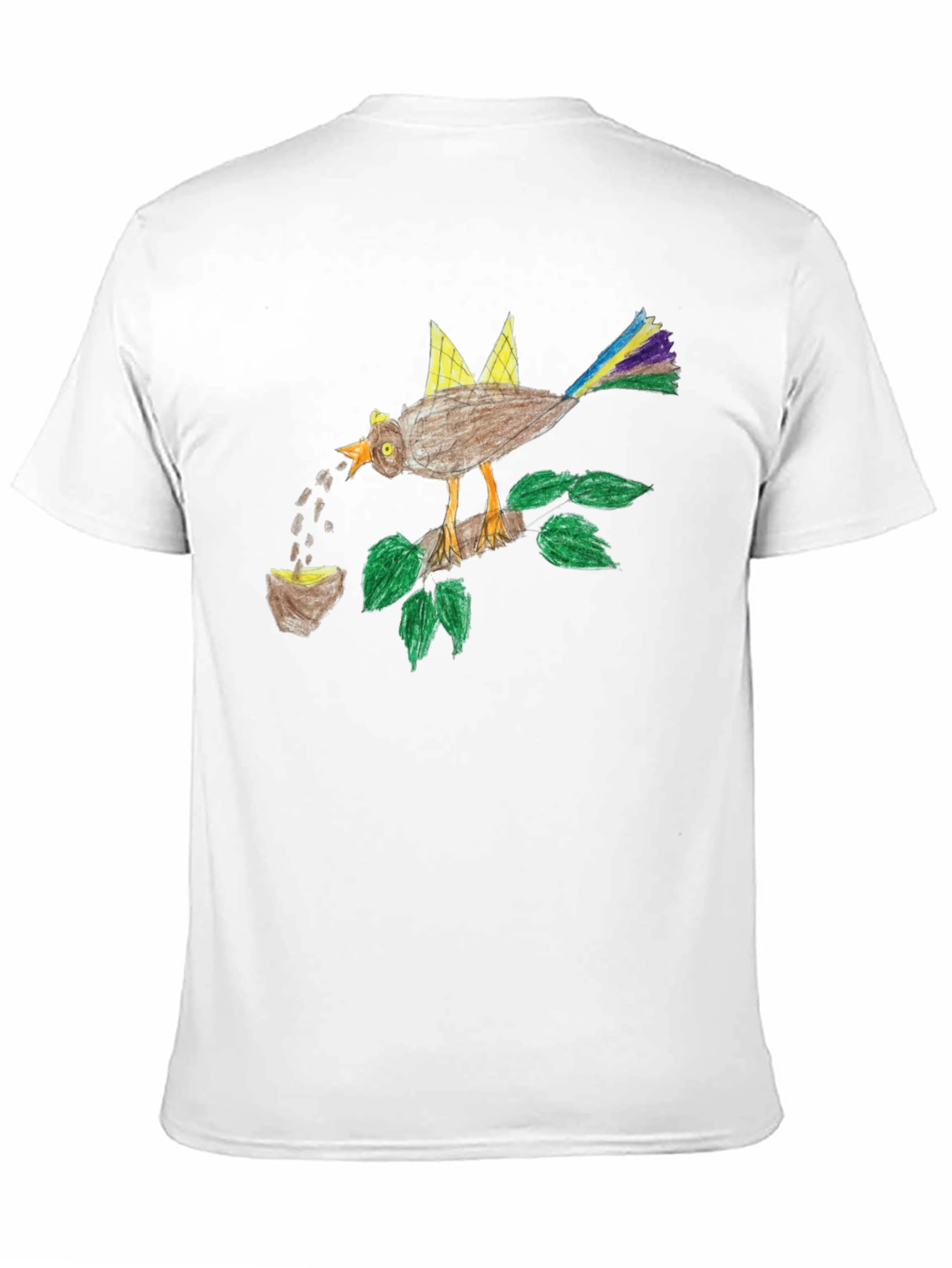 Bird with Crown Graphic T-Shirt