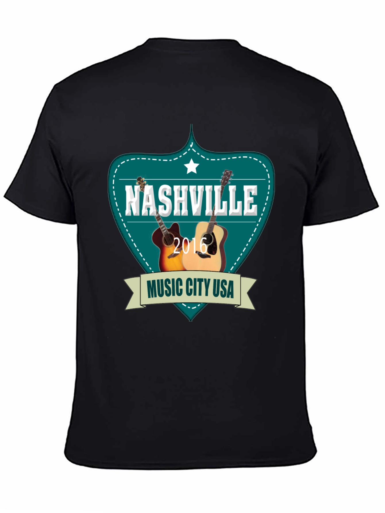 Nashville Music City USA Guitar T-Shirt