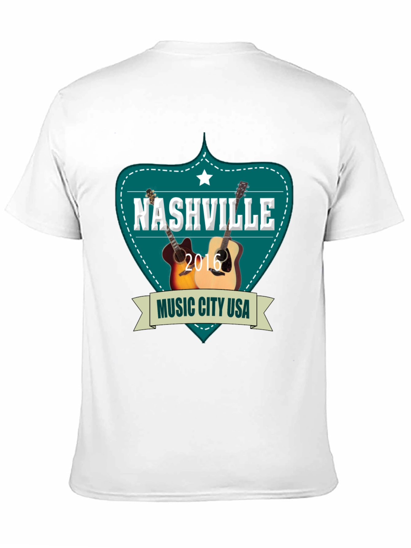 Nashville Music City USA Guitar T-Shirt