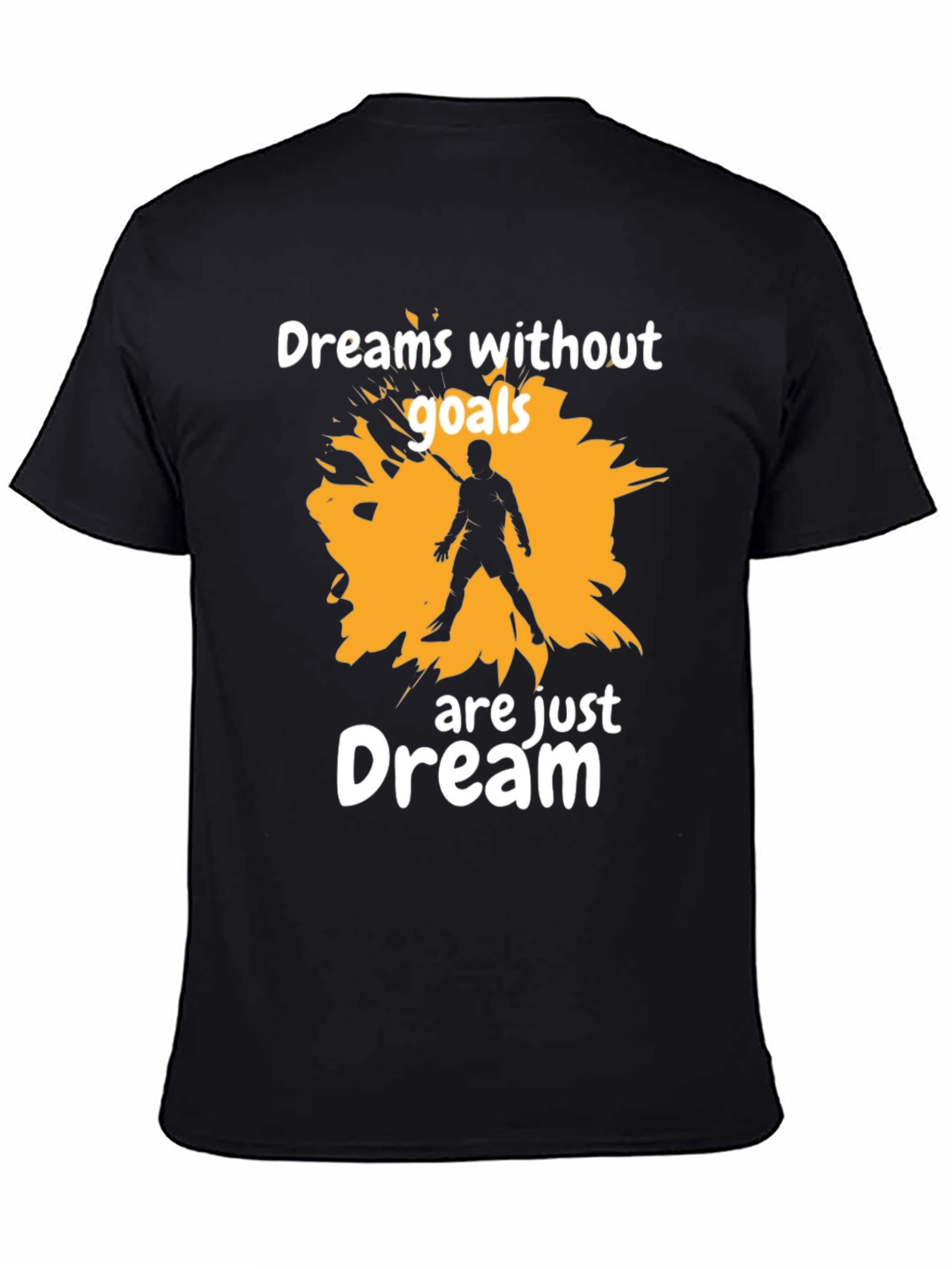 Dreams Without Goals Graphic Tee - Motivational Black T-Shirt