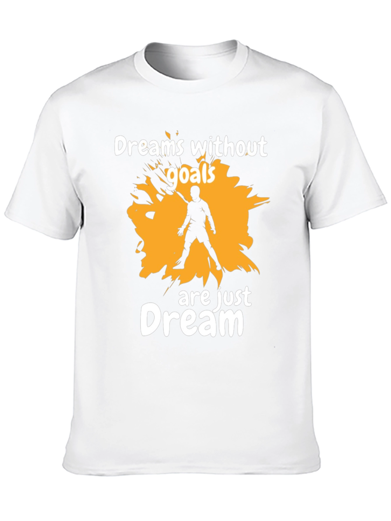 Dreams Without Goals Graphic Tee - Motivational Black T-Shirt