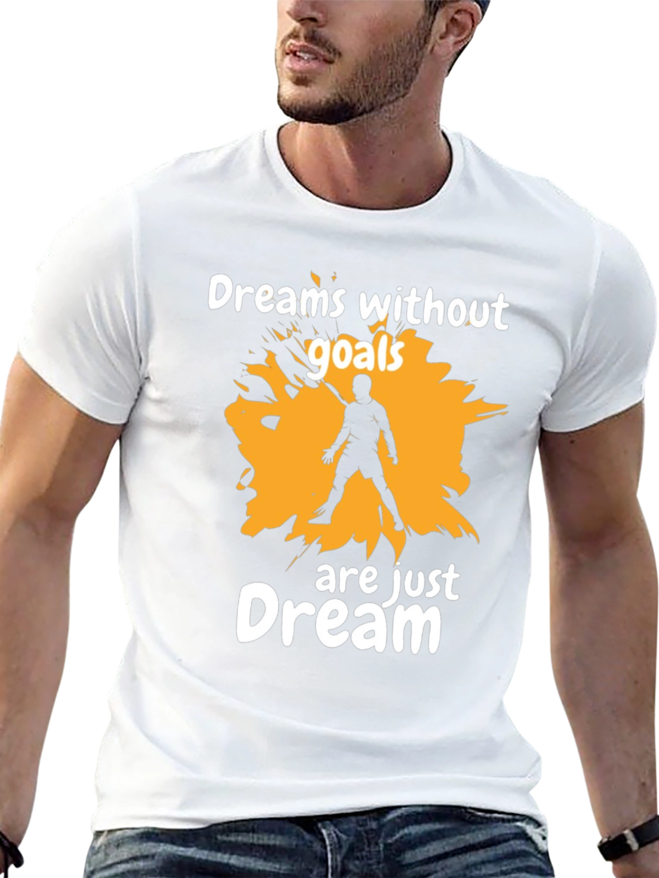 Dreams Without Goals Graphic Tee - Motivational Black T-Shirt