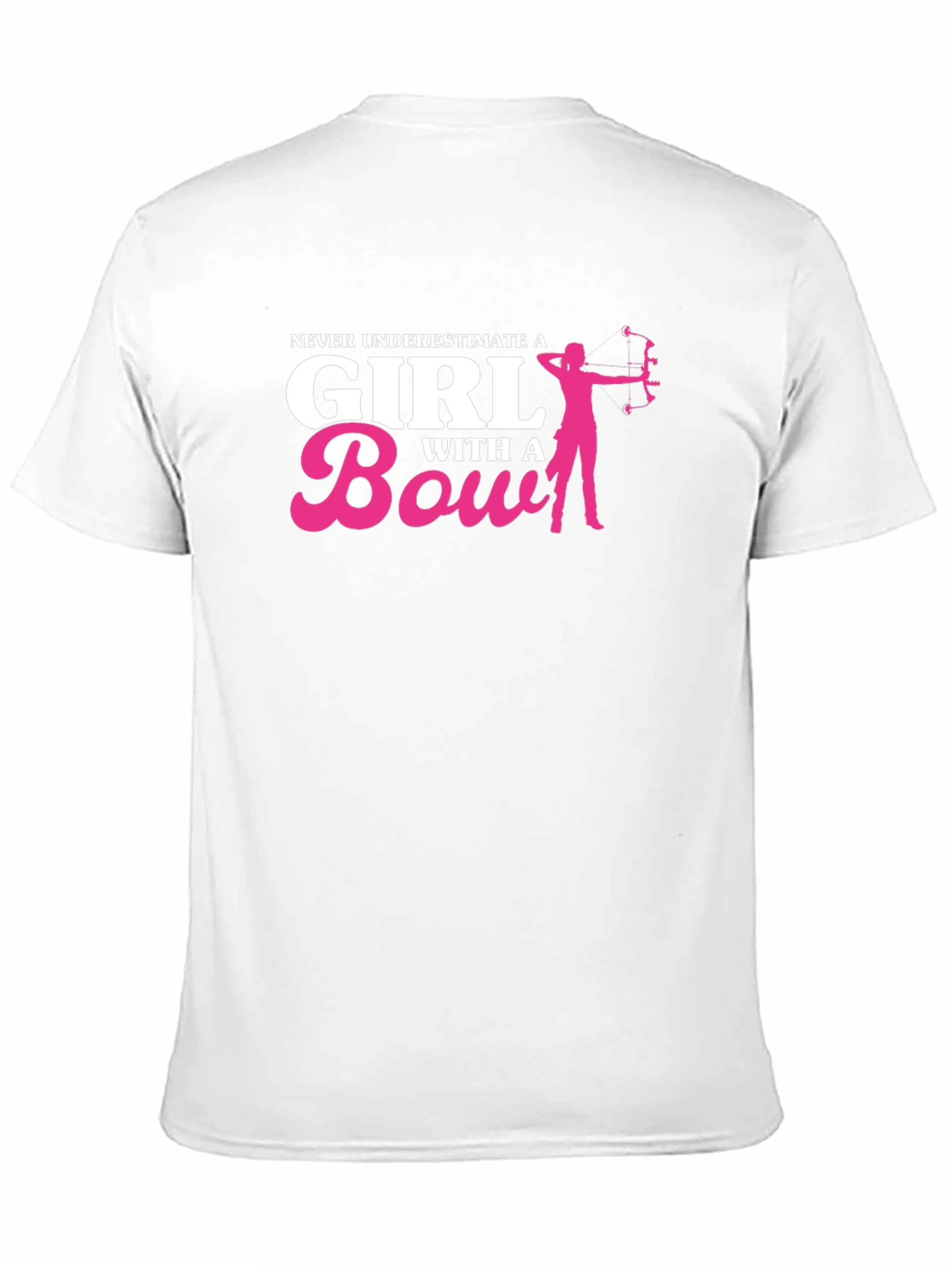 Never Underestimate a Girl with a Bow Black T-Shirt