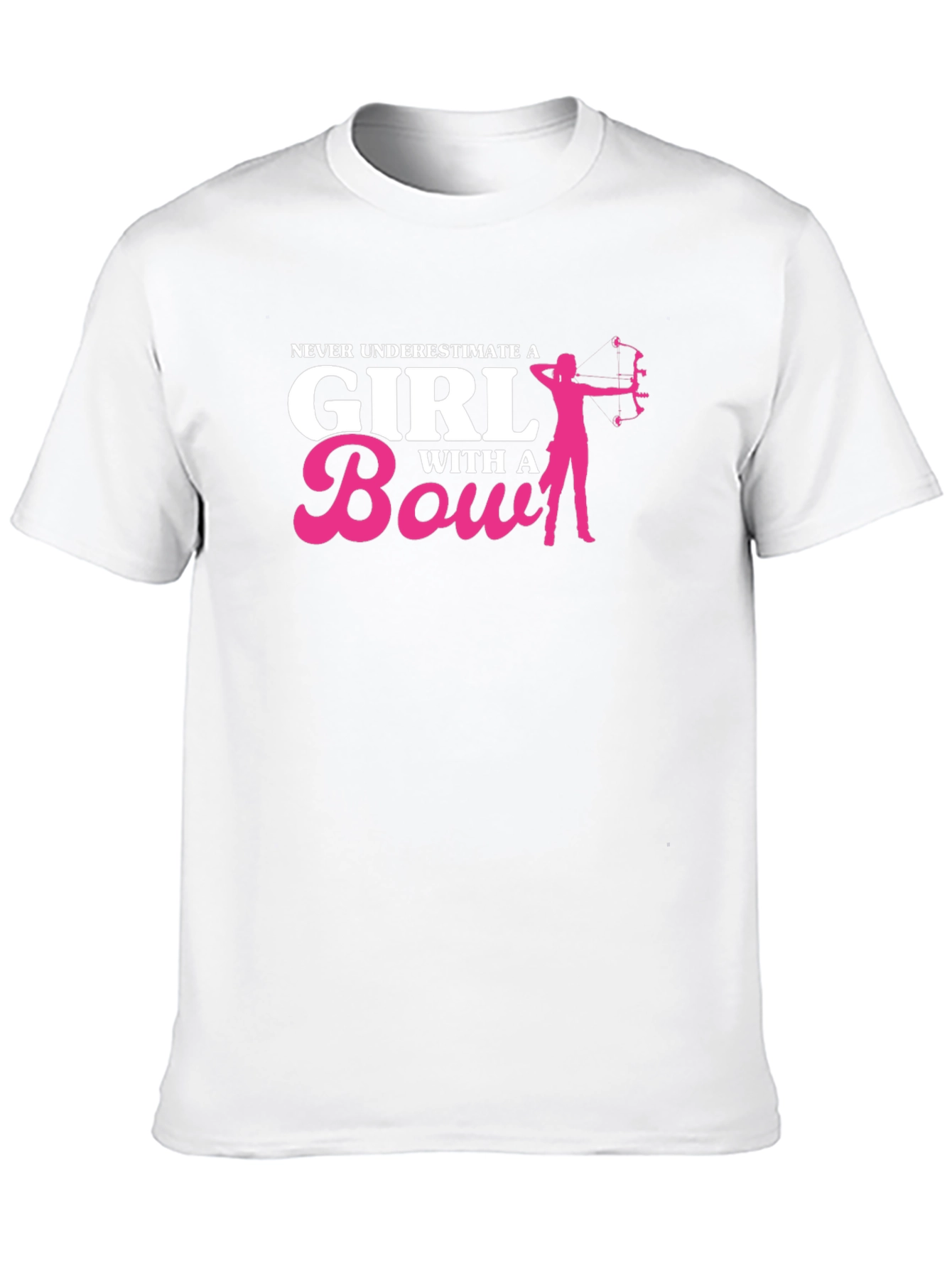 Never Underestimate a Girl with a Bow Black T-Shirt