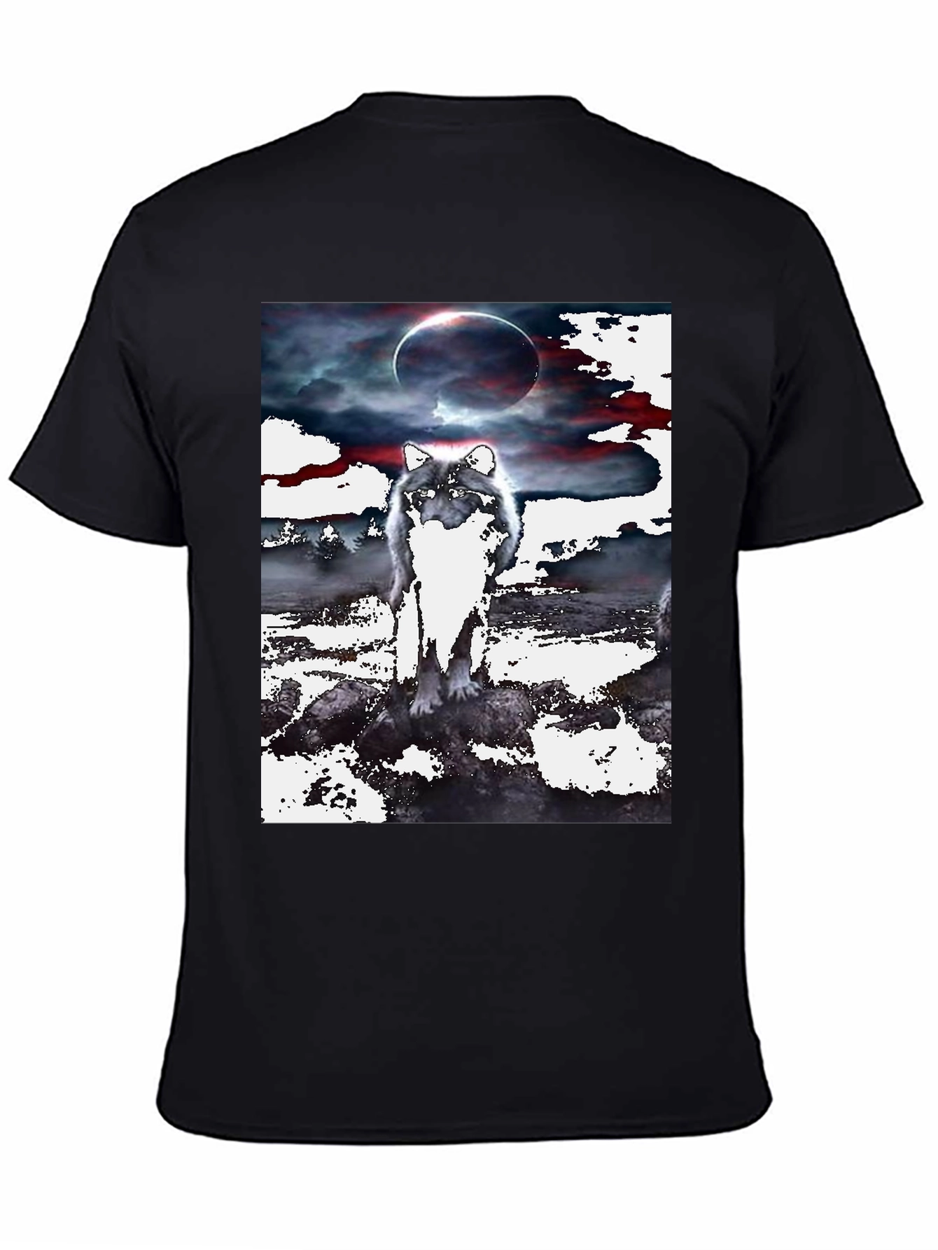 Wolf Eclipse Graphic Tee
