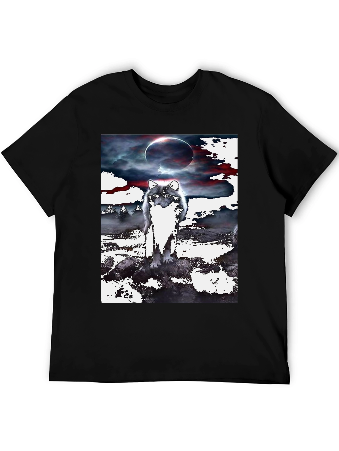 Wolf Eclipse Graphic Tee