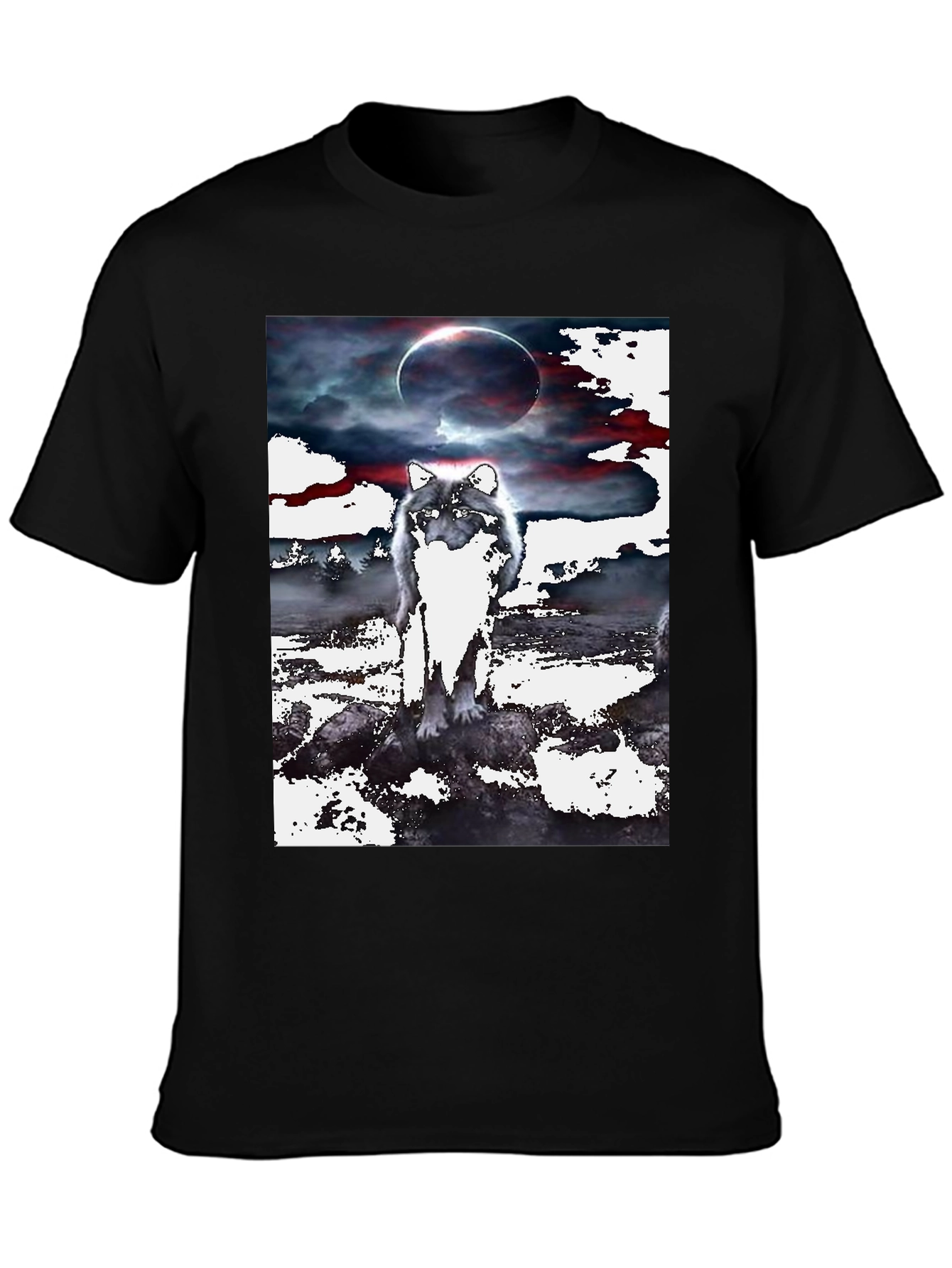 Wolf Eclipse Graphic Tee