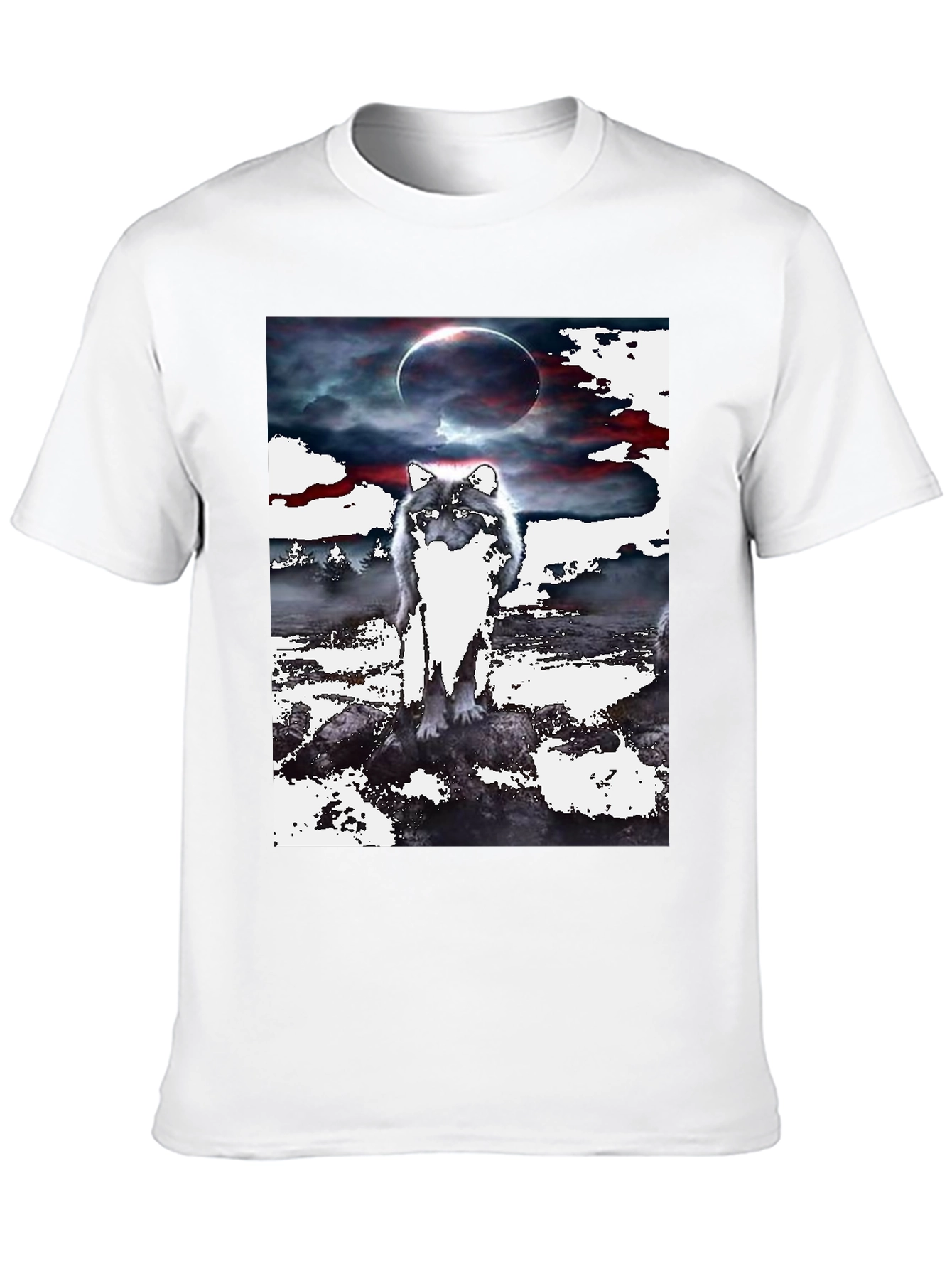 Wolf Eclipse Graphic Tee