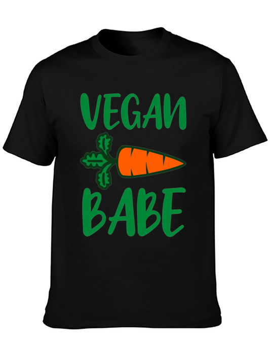 Vegan Babe Carrot Graphic T-Shirt