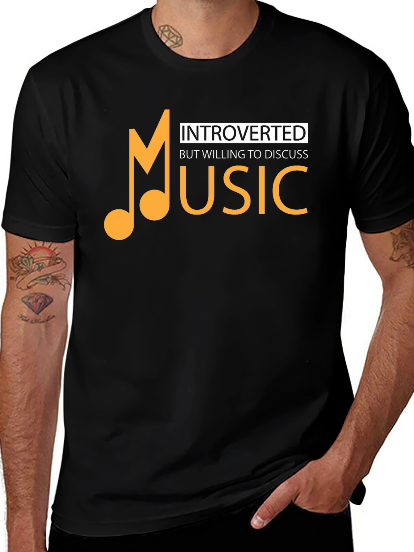 Introverted Music Lover T-Shirt - Discuss Music!