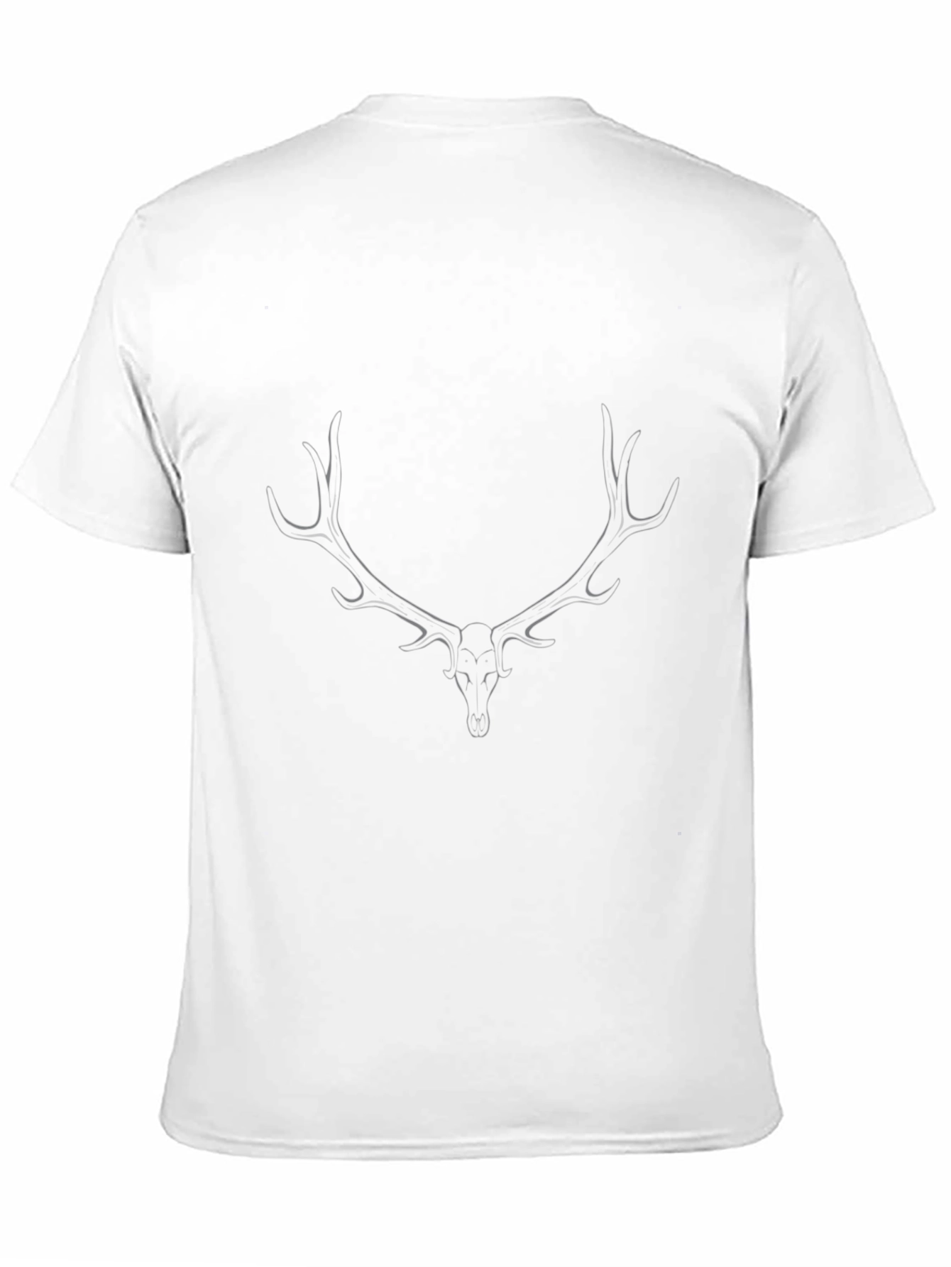 Black Deer Antler Graphic Tee