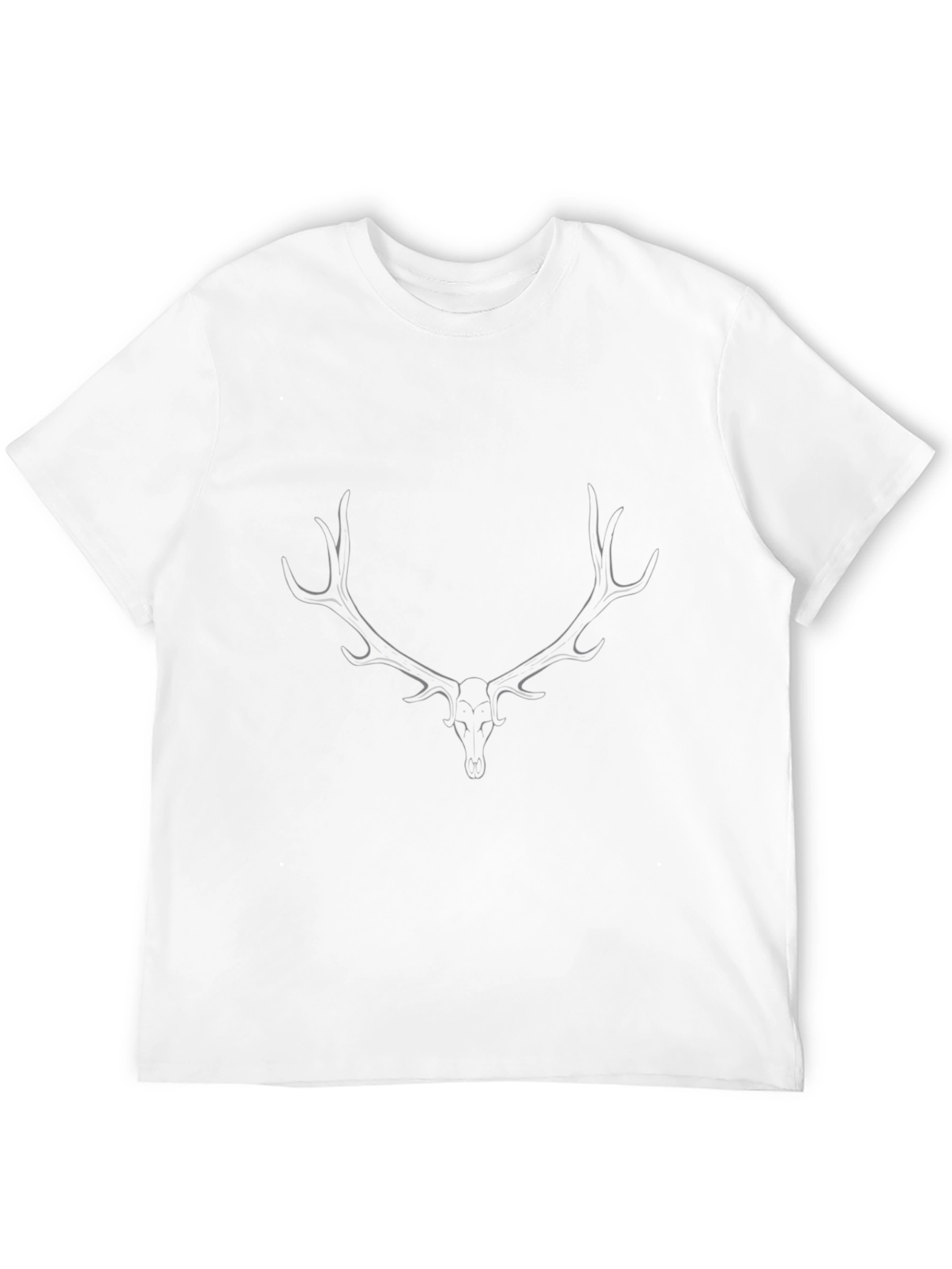 Black Deer Antler Graphic Tee