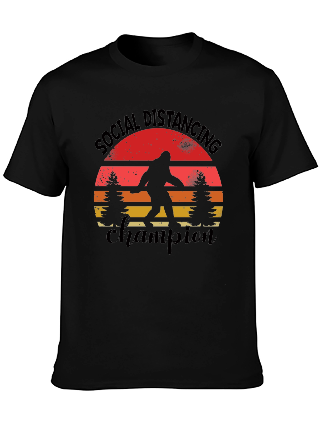 Social Distancing Champion Bigfoot T-Shirt
