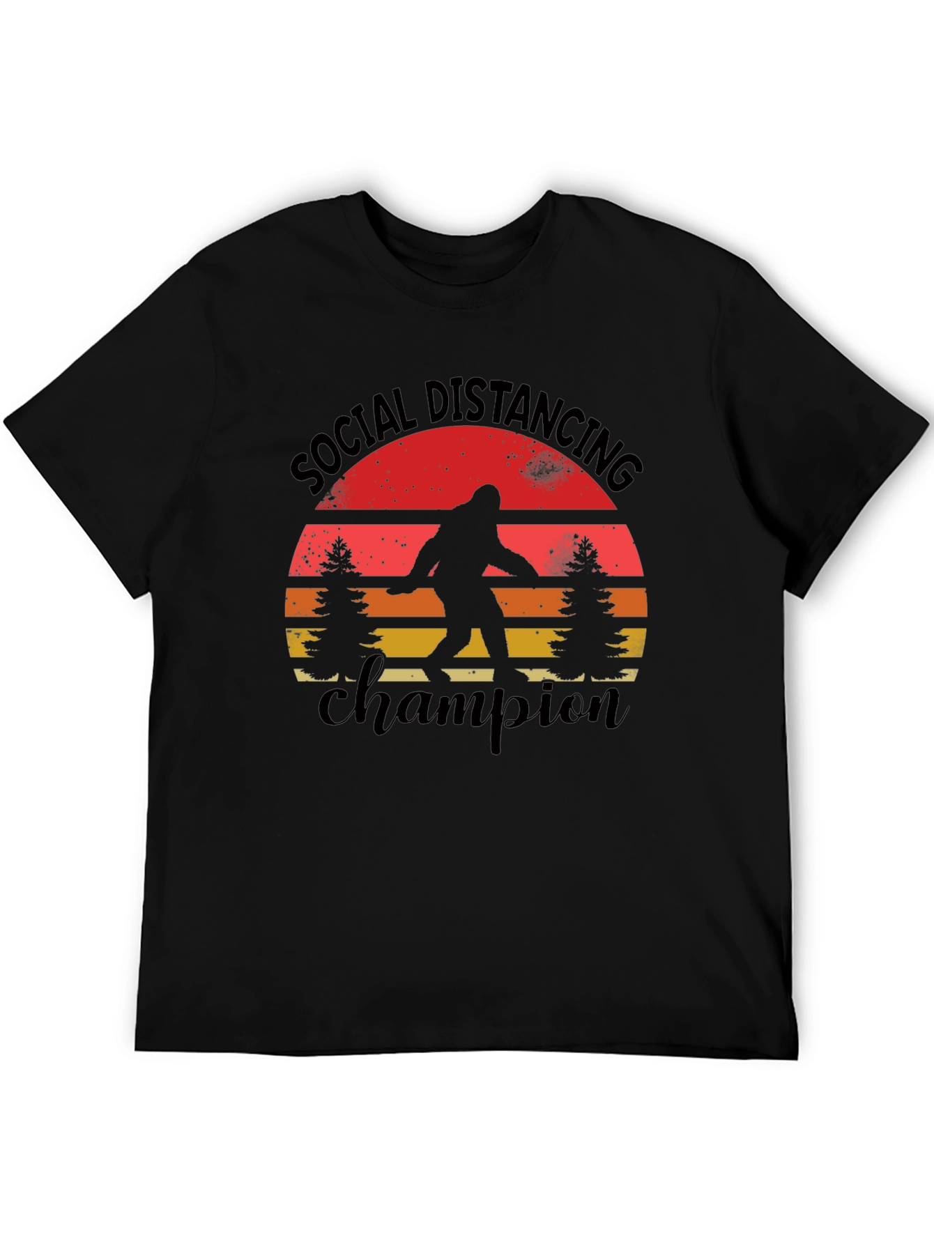 Social Distancing Champion Bigfoot T-Shirt