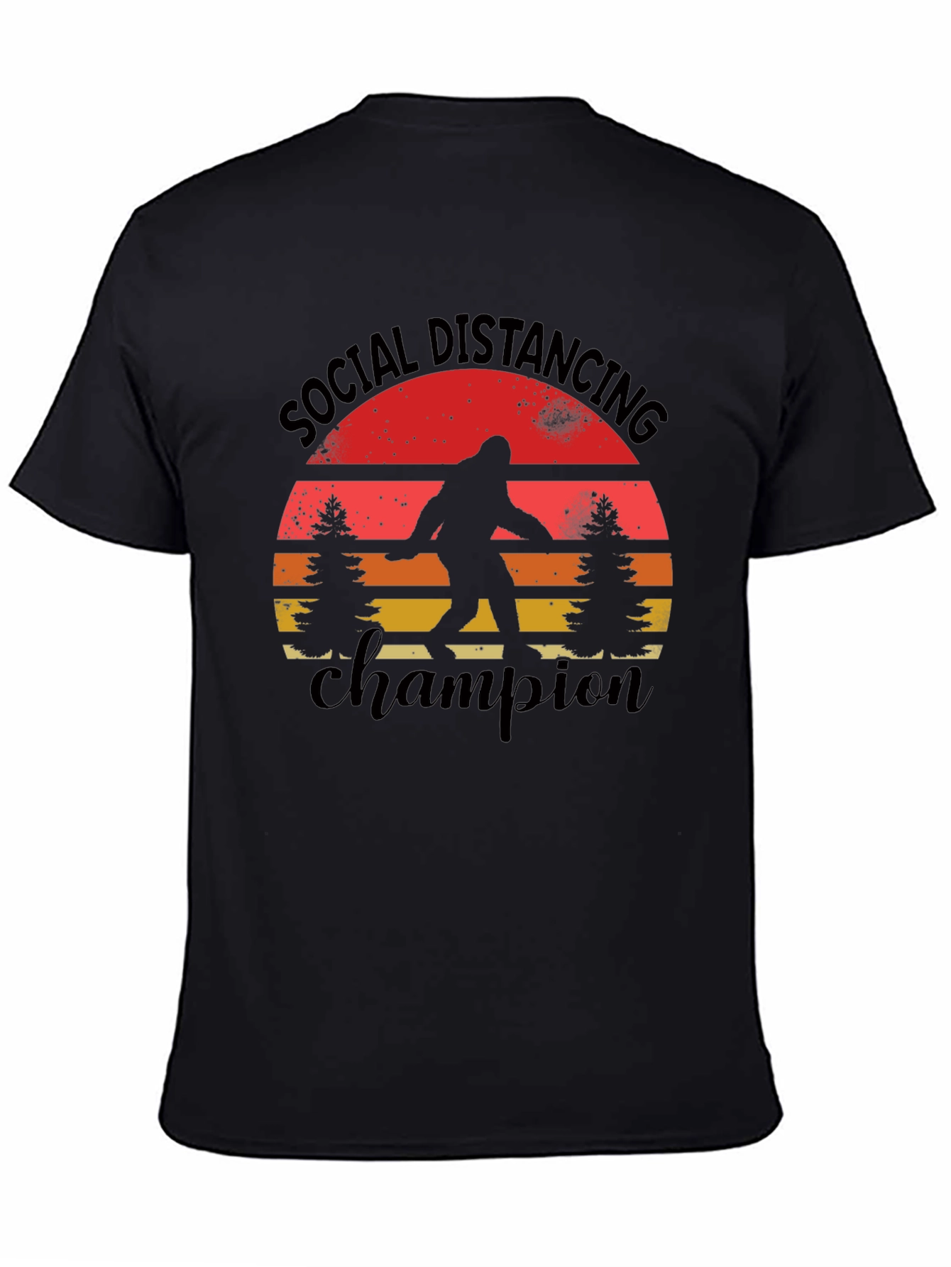 Social Distancing Champion Bigfoot T-Shirt