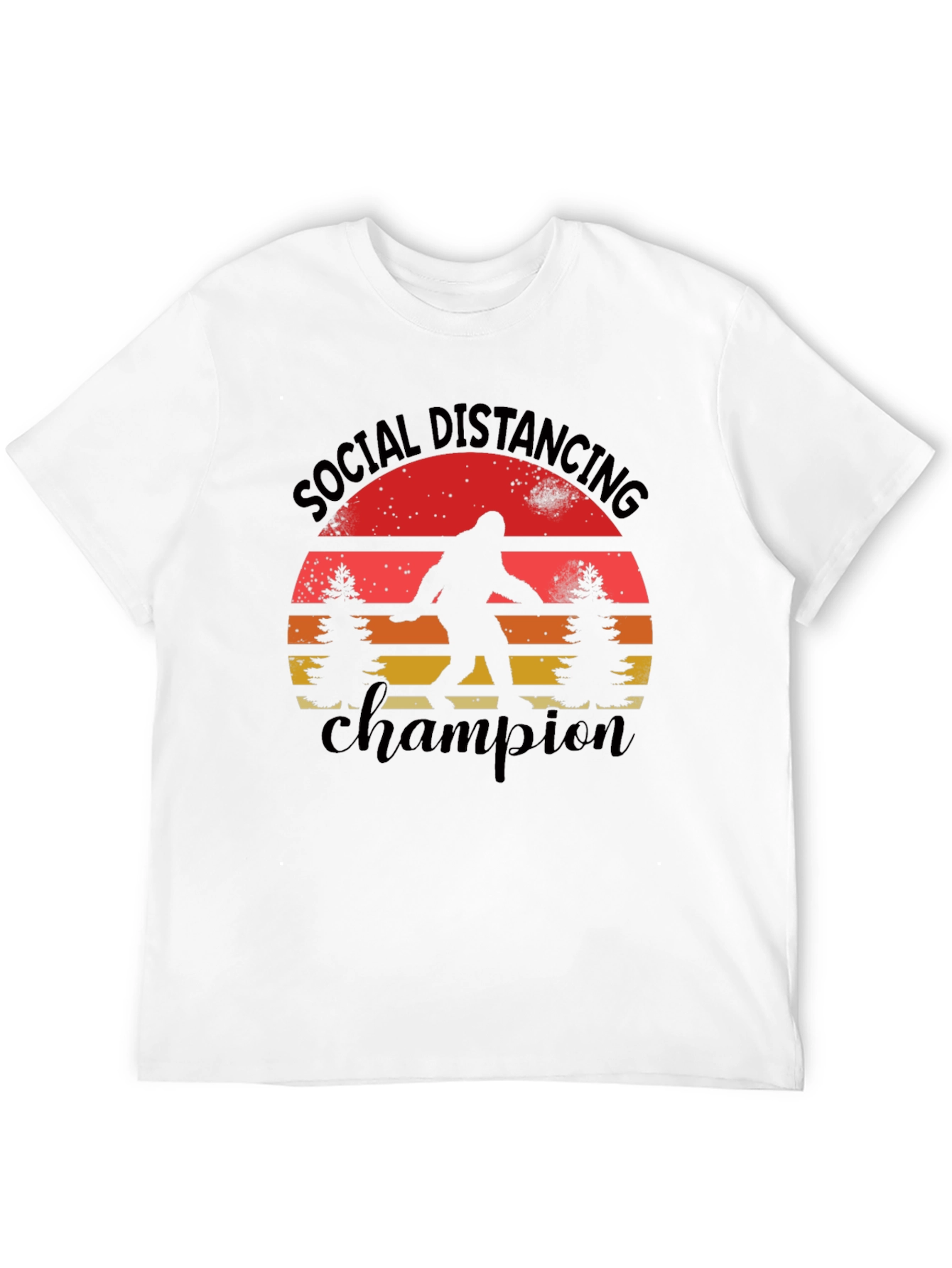 Social Distancing Champion Bigfoot T-Shirt