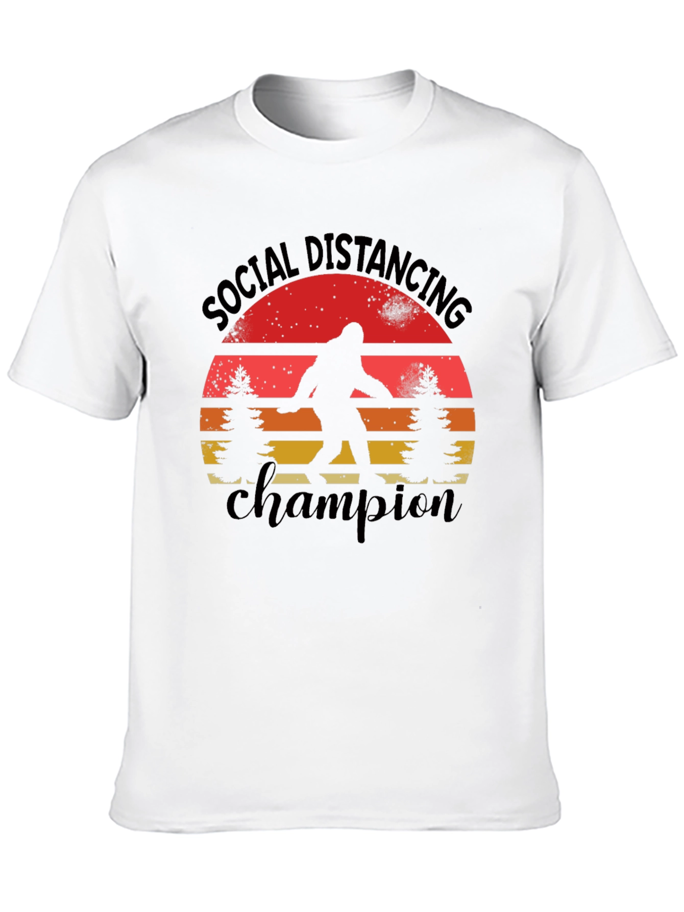 Social Distancing Champion Bigfoot T-Shirt