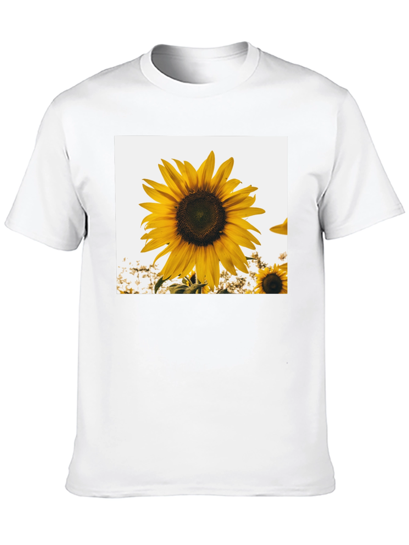 Sunflower Graphic T-Shirt - Black Cotton Tee