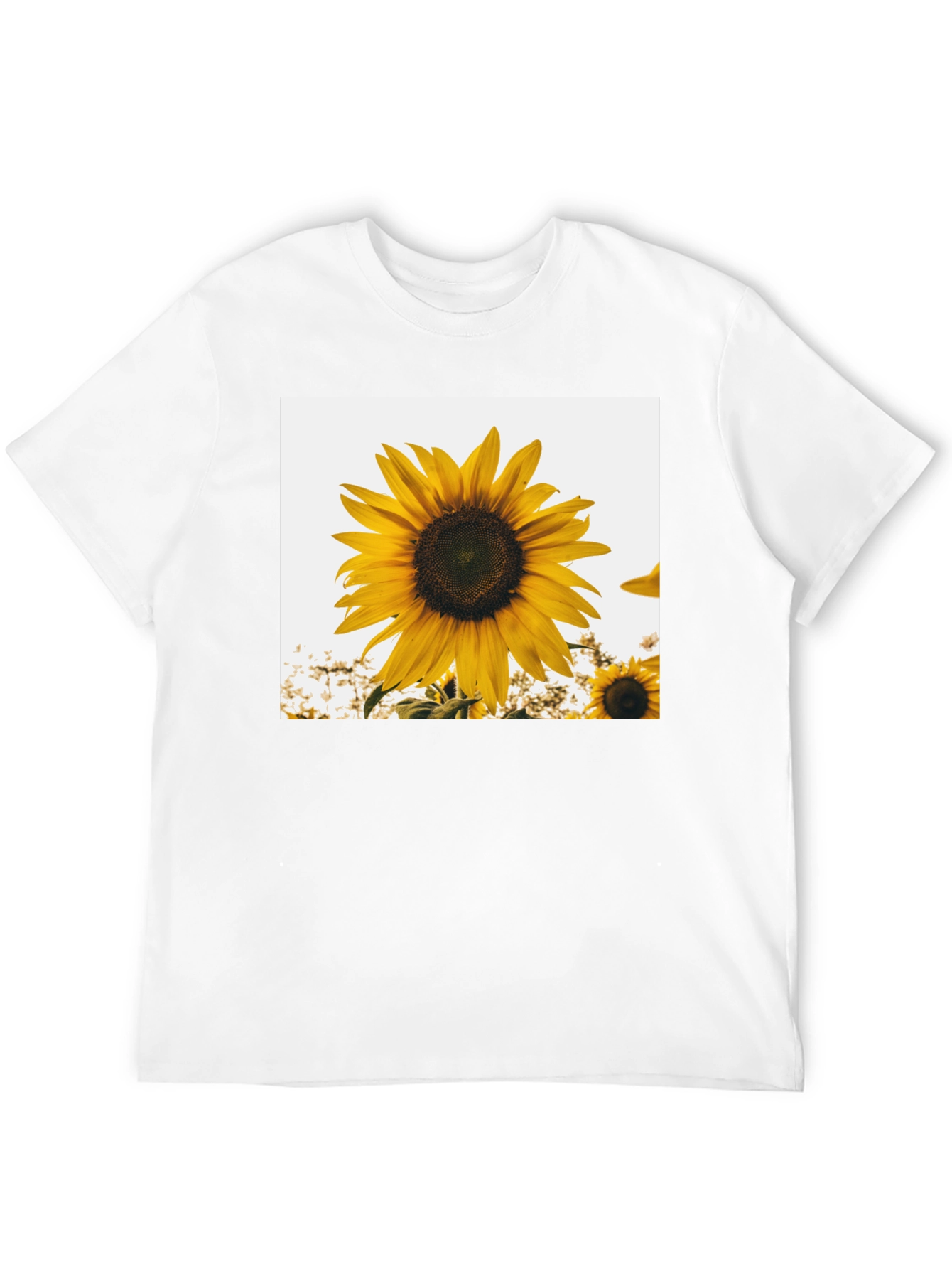Sunflower Graphic T-Shirt - Black Cotton Tee