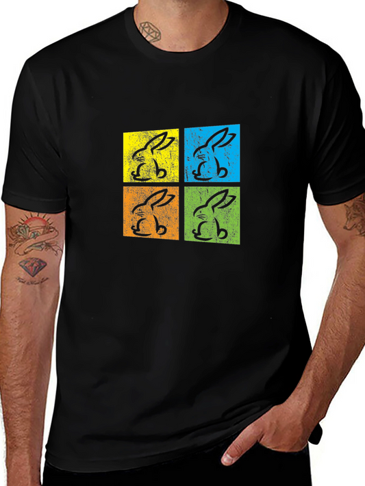 Retro Easter Bunny Pop Art T-Shirt