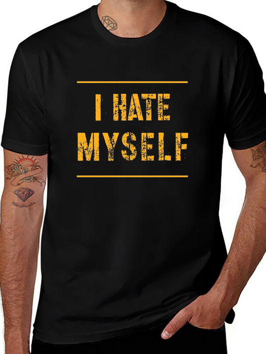 I Hate Myself T-Shirt - Black Graphic Tee
