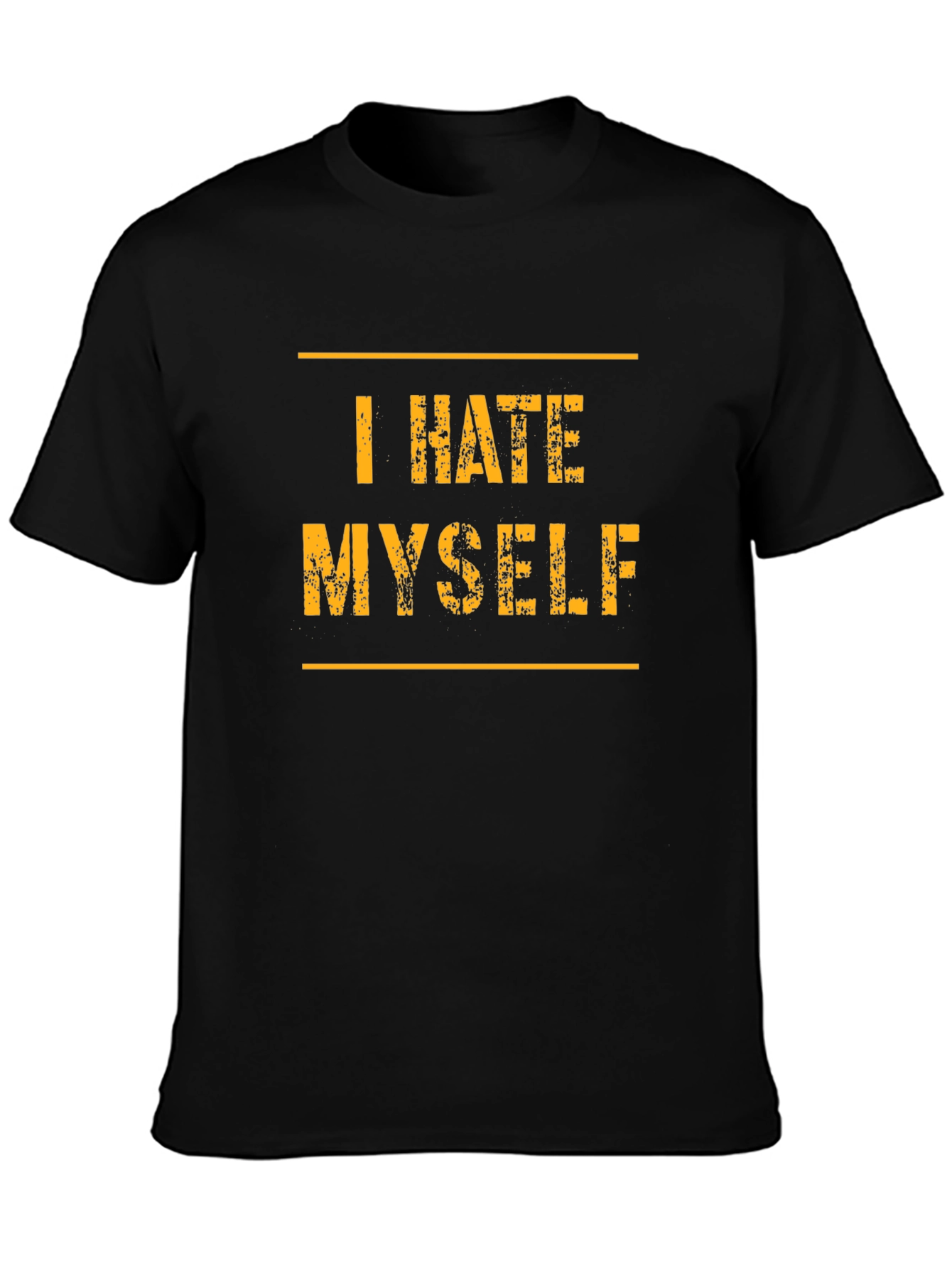 I Hate Myself T-Shirt - Black Graphic Tee