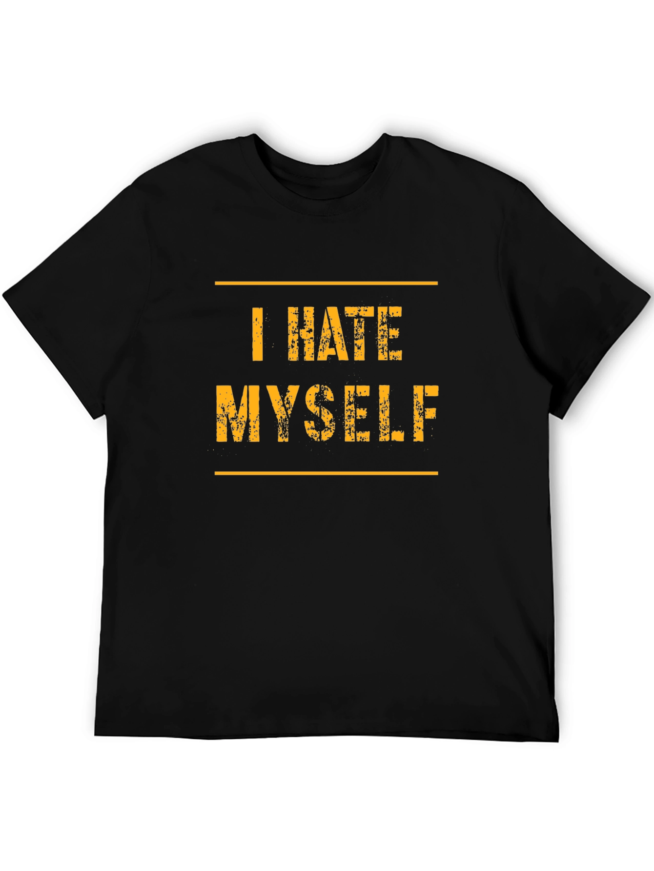 I Hate Myself T-Shirt - Black Graphic Tee