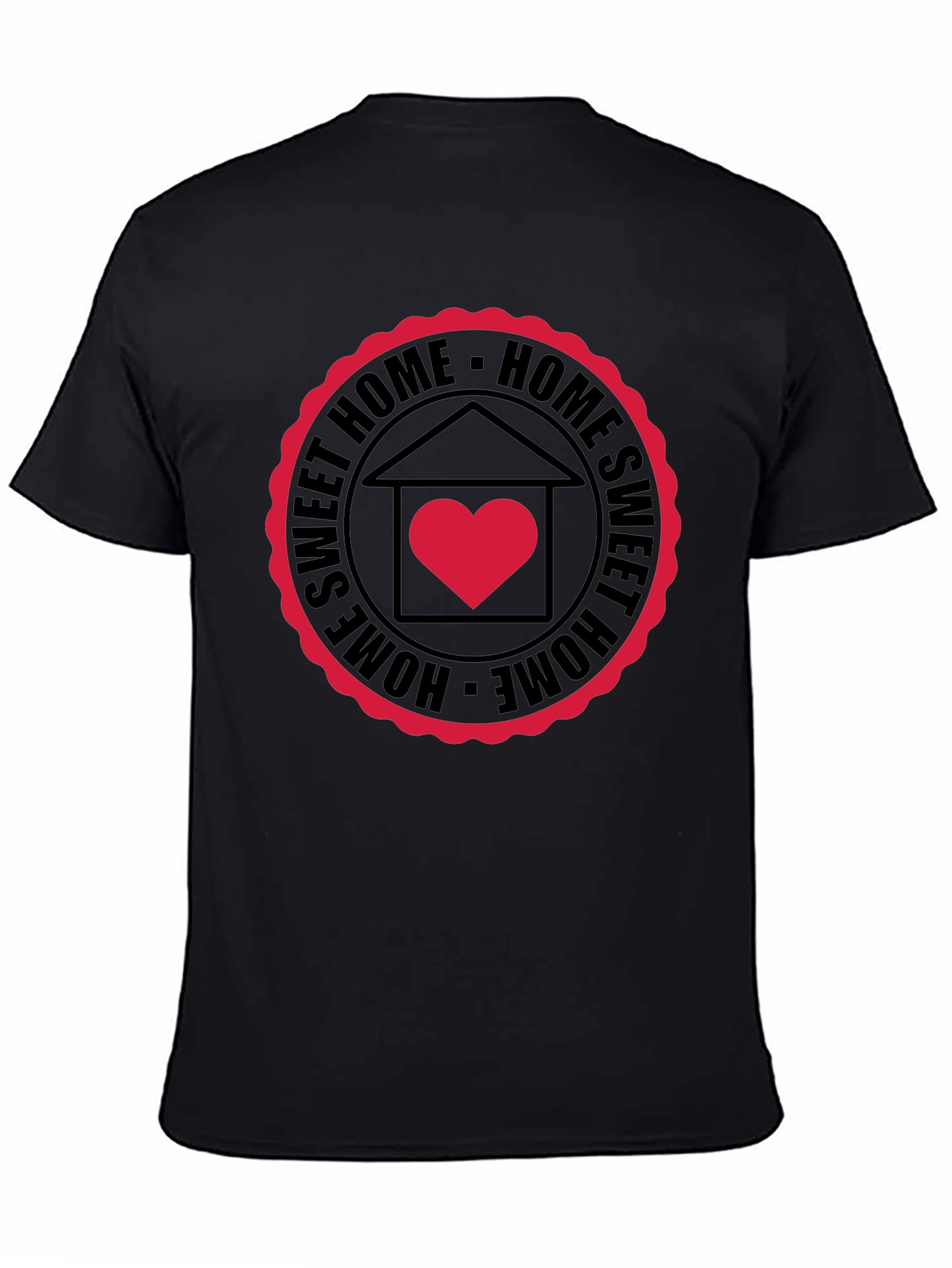 Sweet Home Graphic Black T-Shirt