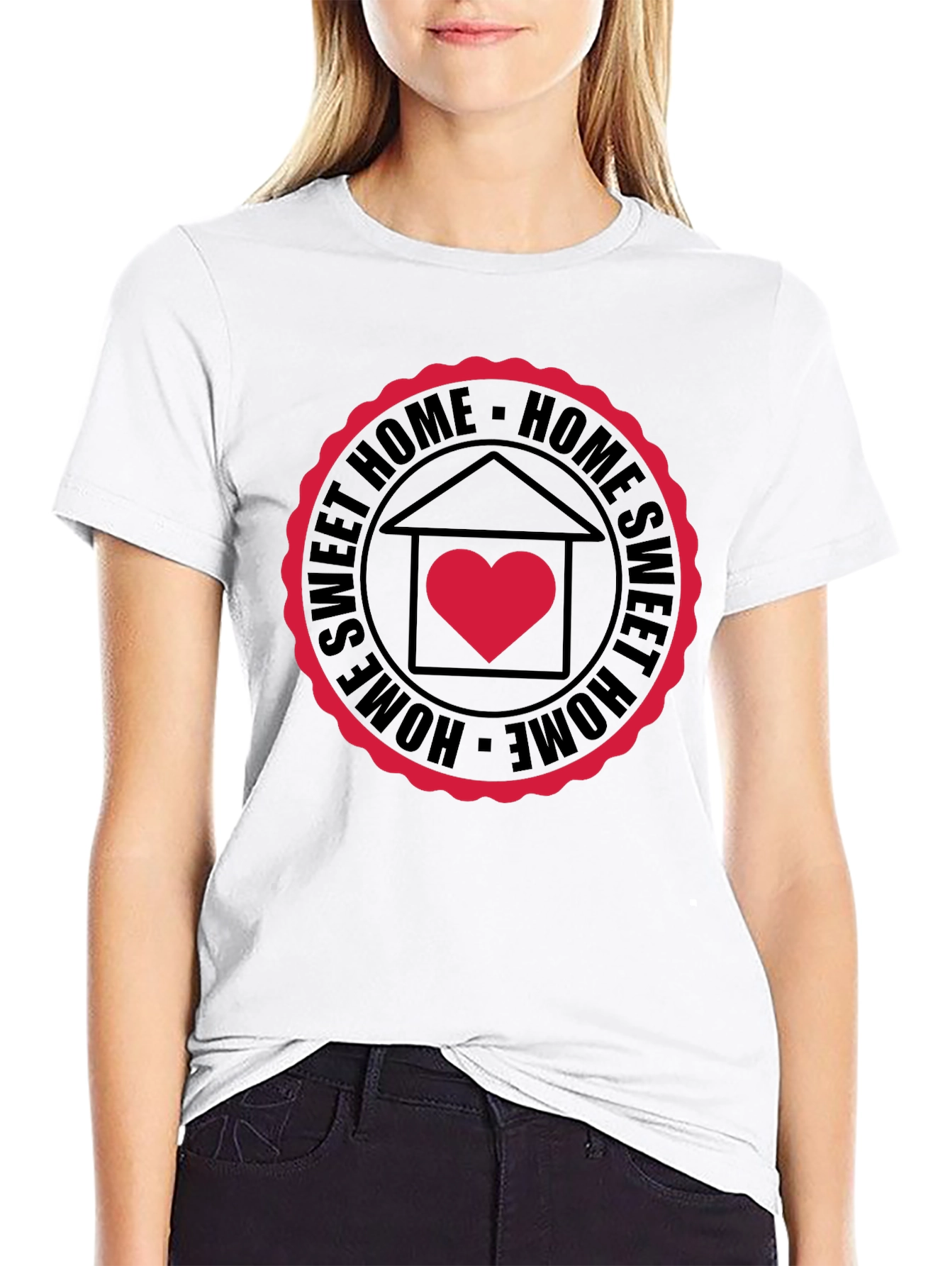 Sweet Home Graphic Black T-Shirt