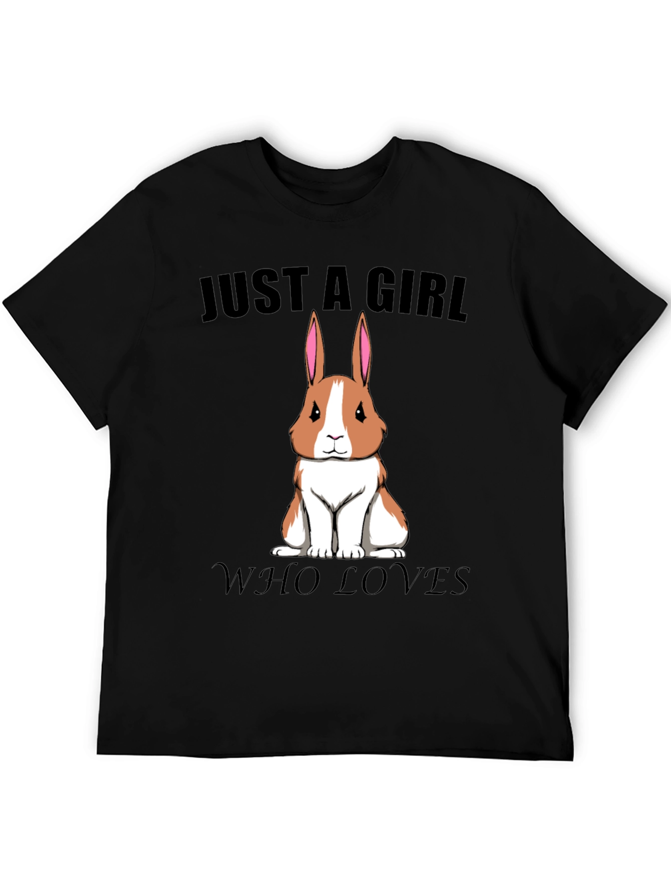 Girl Who Loves Rabbits T-Shirt