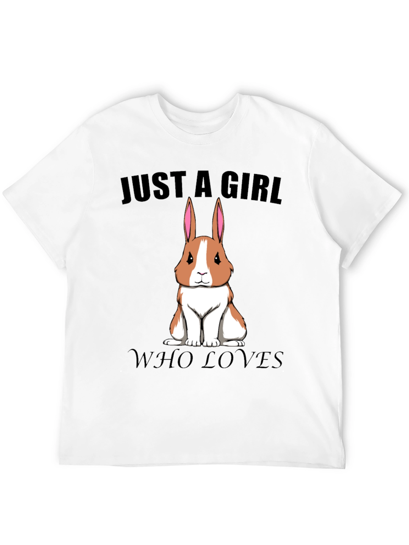 Girl Who Loves Rabbits T-Shirt
