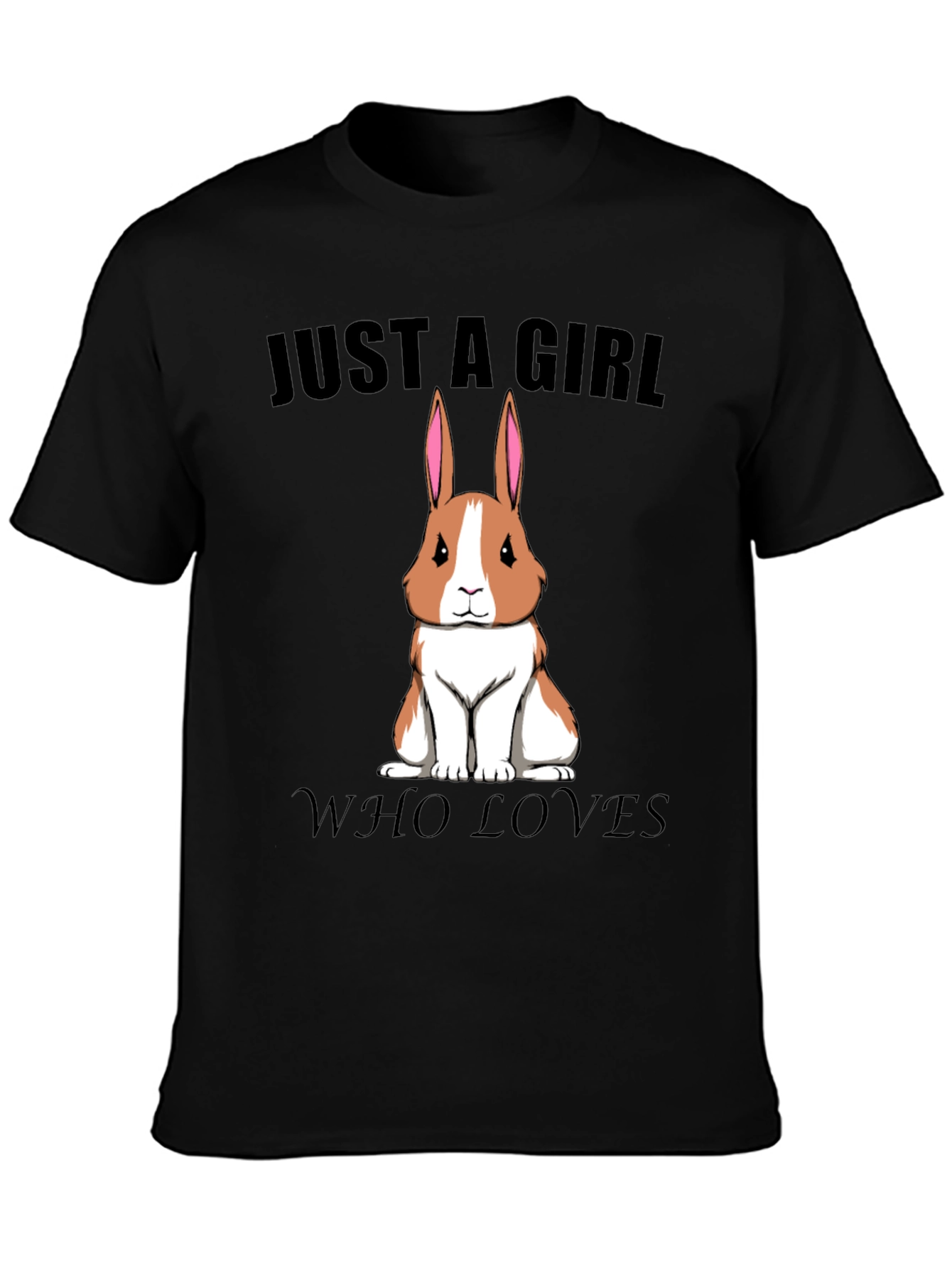 Girl Who Loves Rabbits T-Shirt