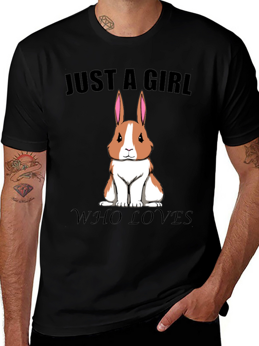 Girl Who Loves Rabbits T-Shirt