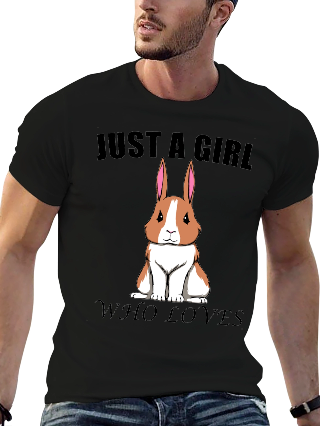 Girl Who Loves Rabbits T-Shirt