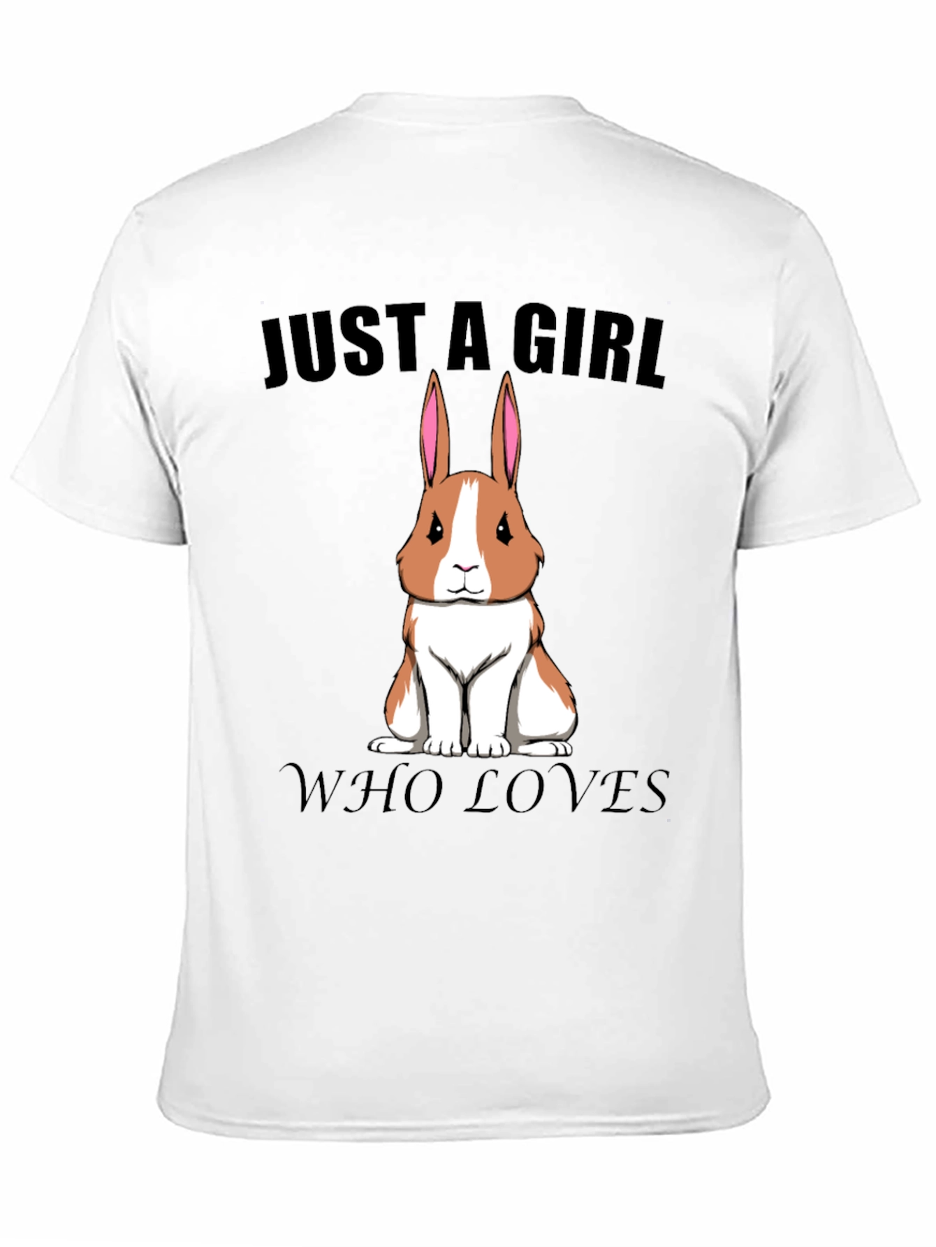Girl Who Loves Rabbits T-Shirt