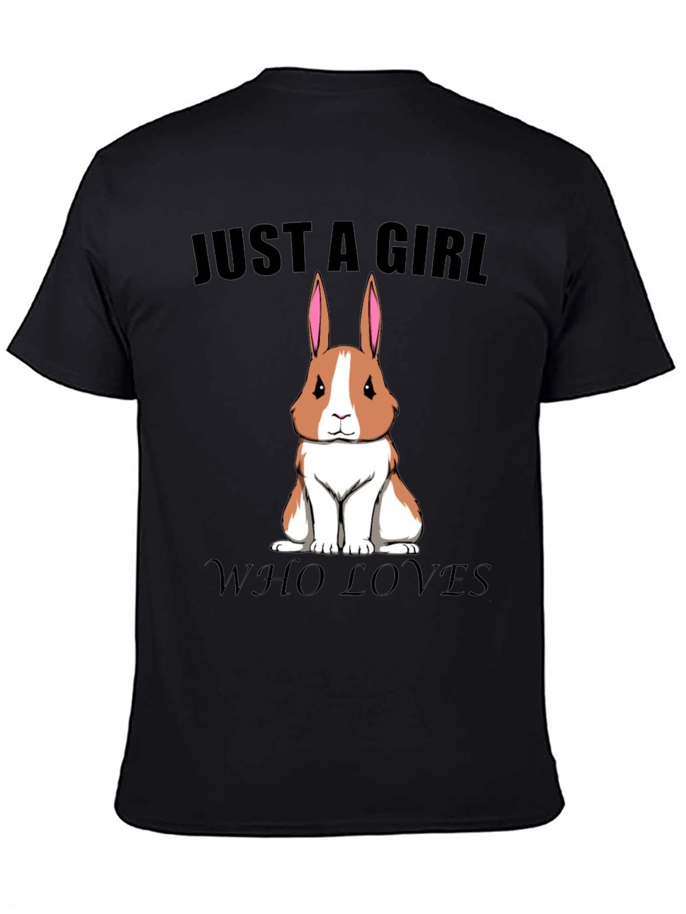 Girl Who Loves Rabbits T-Shirt