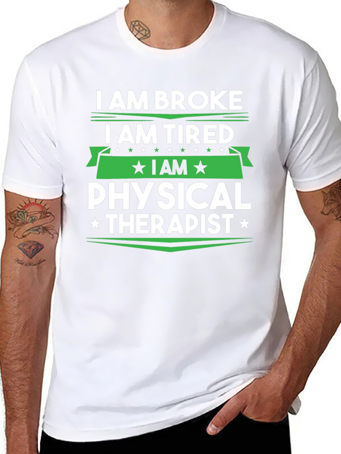 I am Broke Tired Physical Therapist T-Shirt