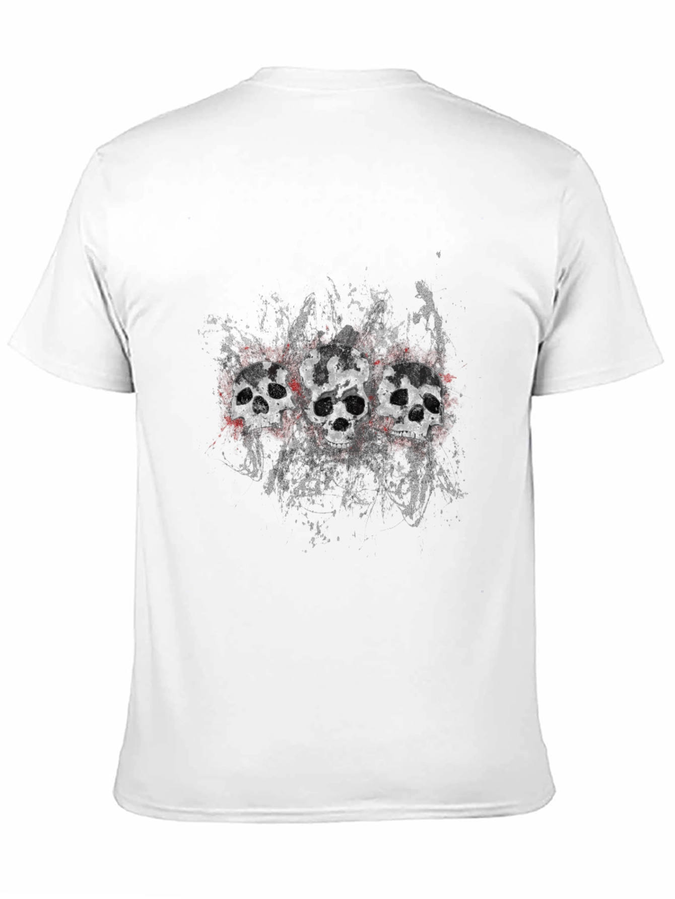Skull Trio Graphic Tee - Mens Black T-Shirt