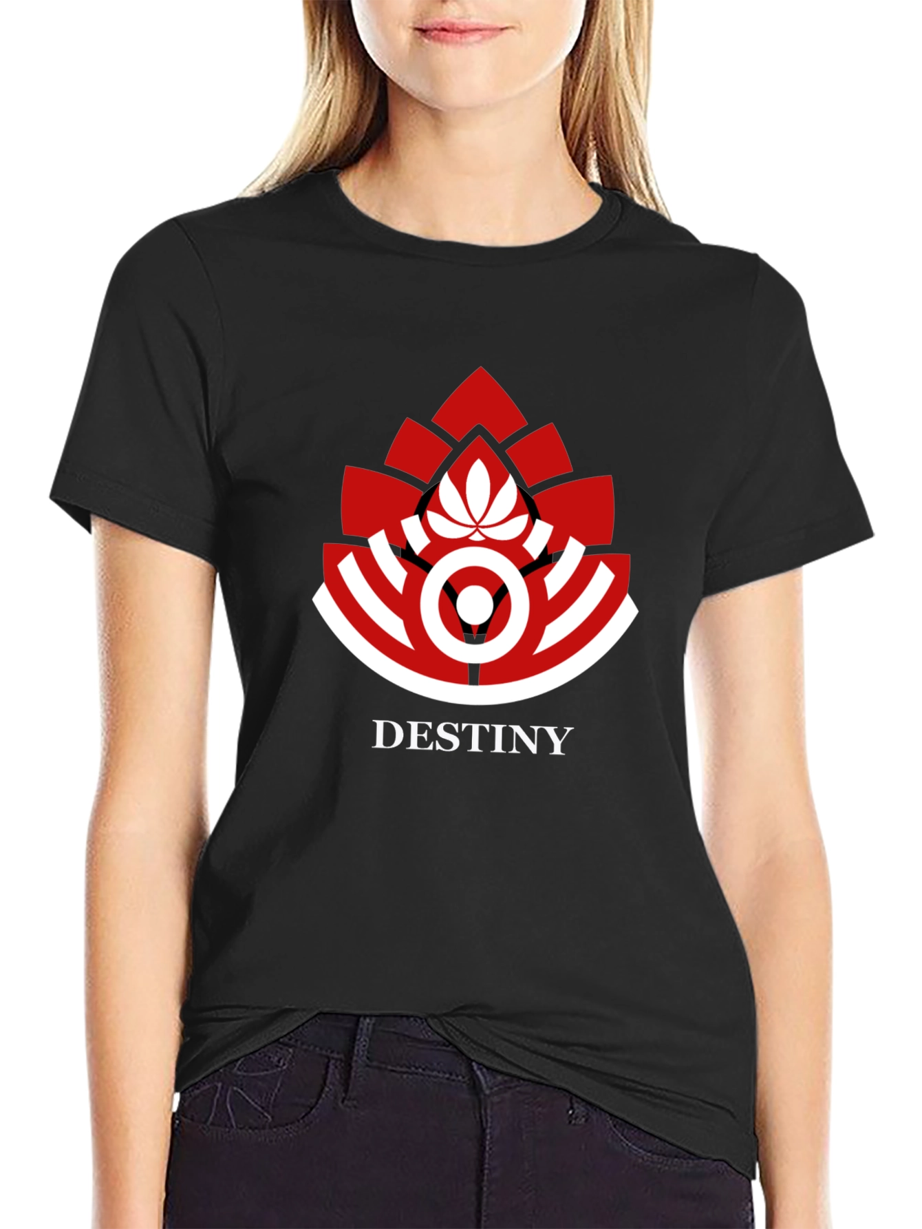 Destiny Logo Graphic Print Black T-Shirt